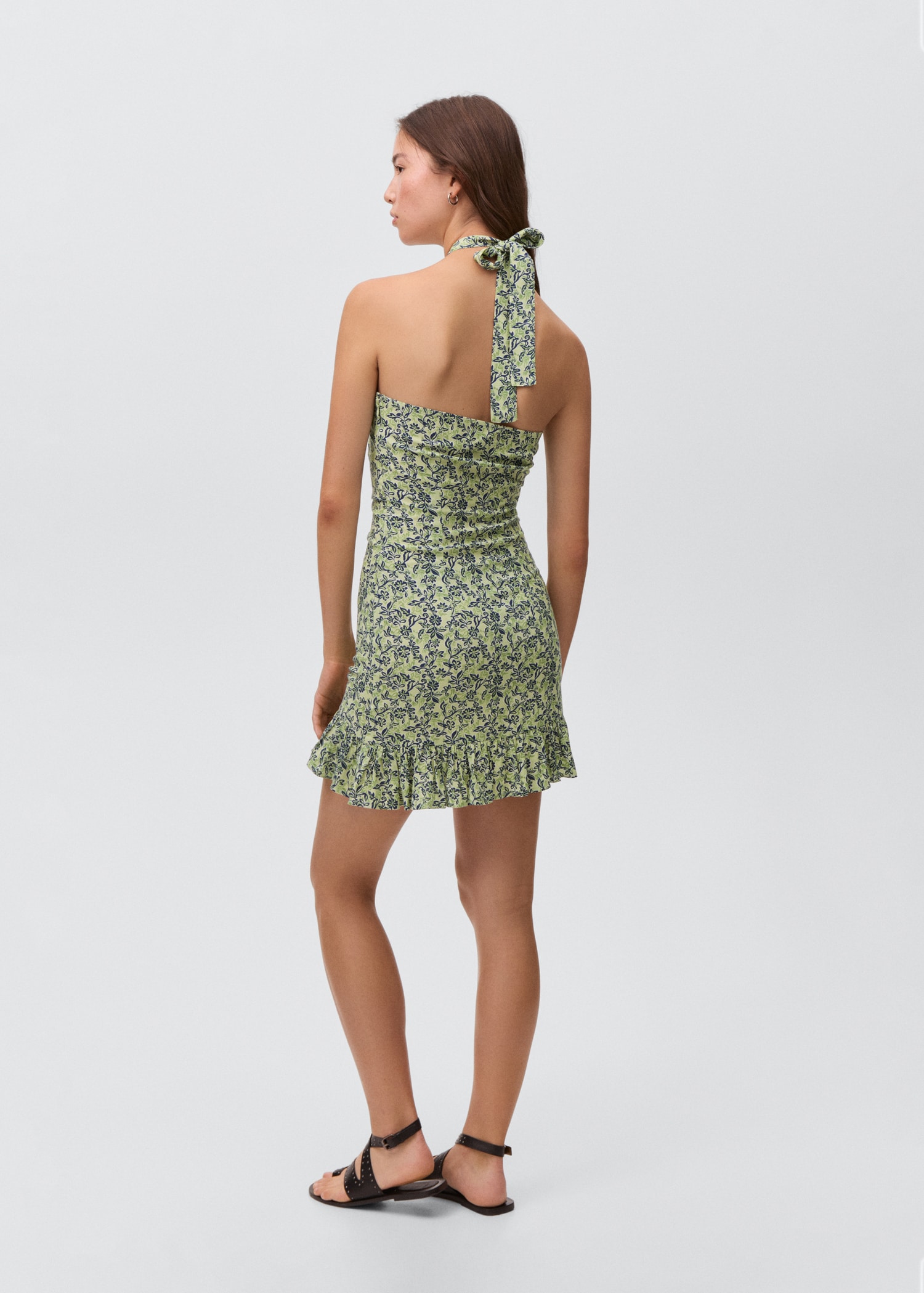 Robe à emmanchures américaines imprimé fleuri - Verso de l’article