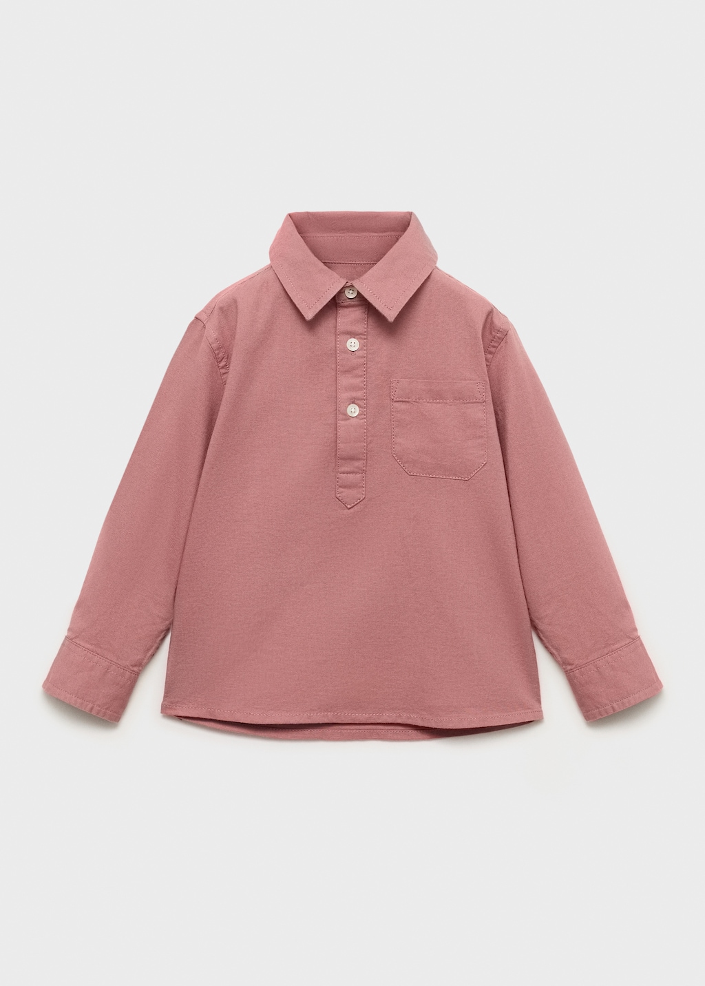 Cotton polo-neck shirt