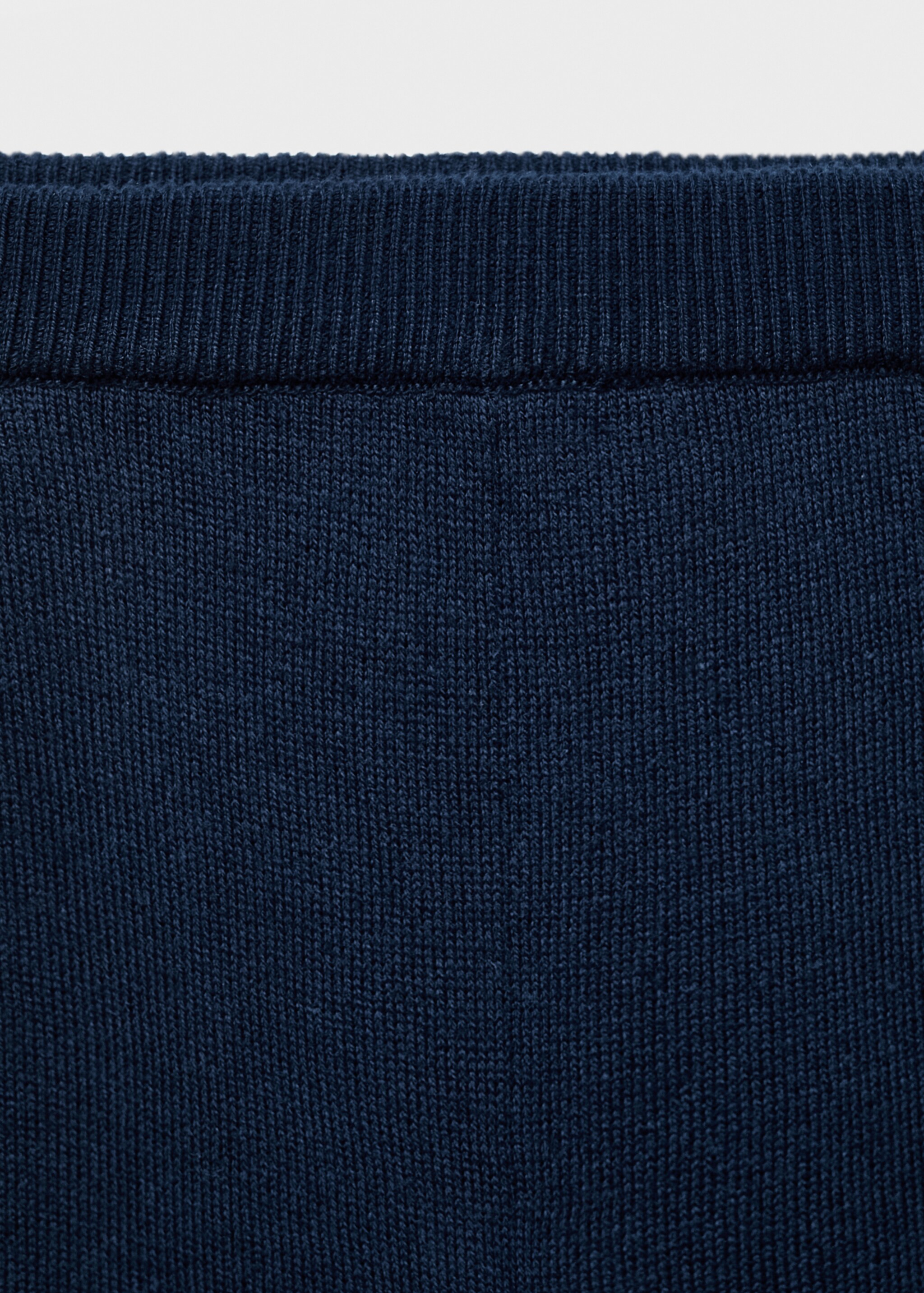 Cotton-knit trousers - Details of the article 8, Navy. Ref: 17083277-00.