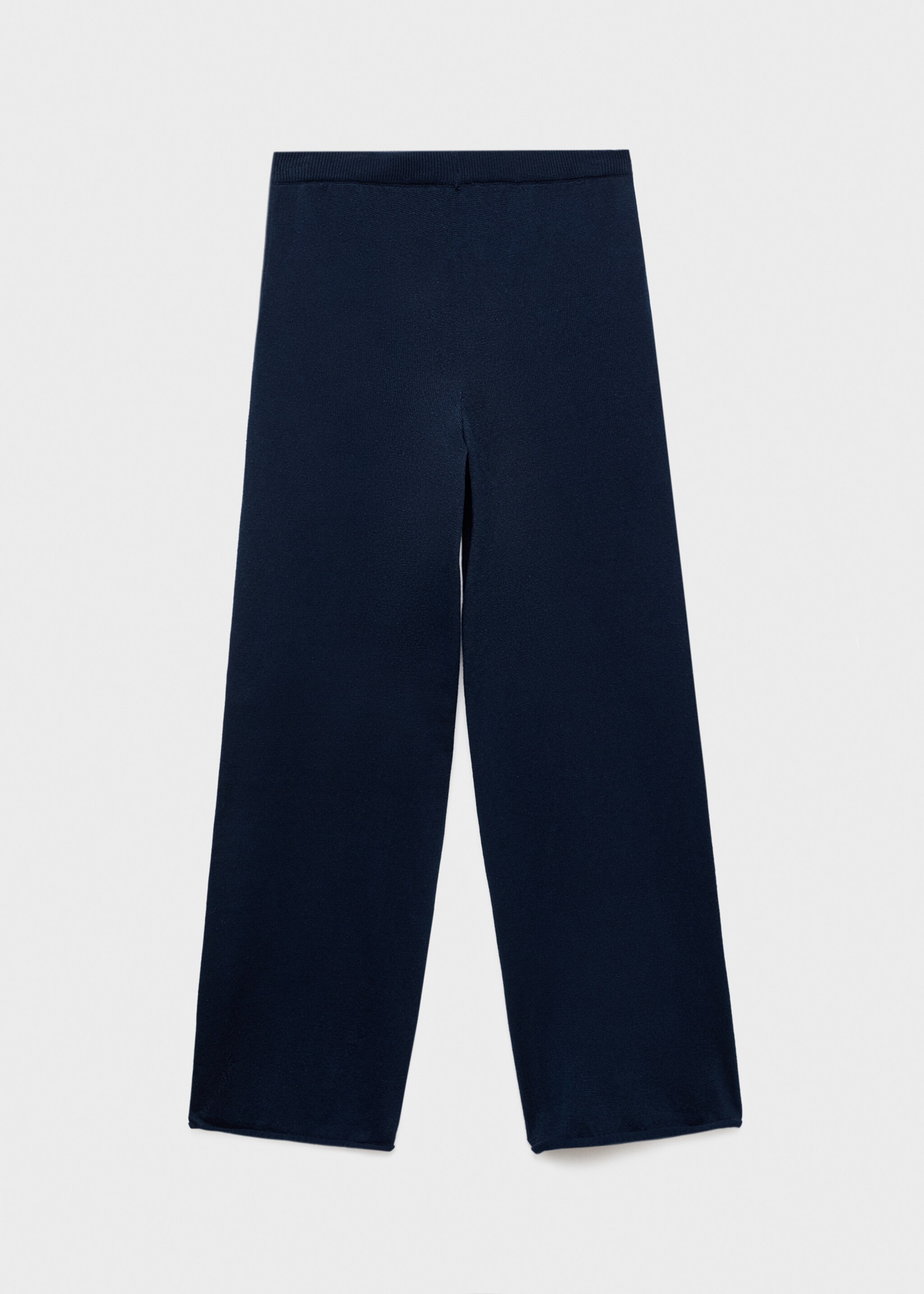 Cotton-knit trousers - Reverse of the article, Navy. Ref: 17083277-00.