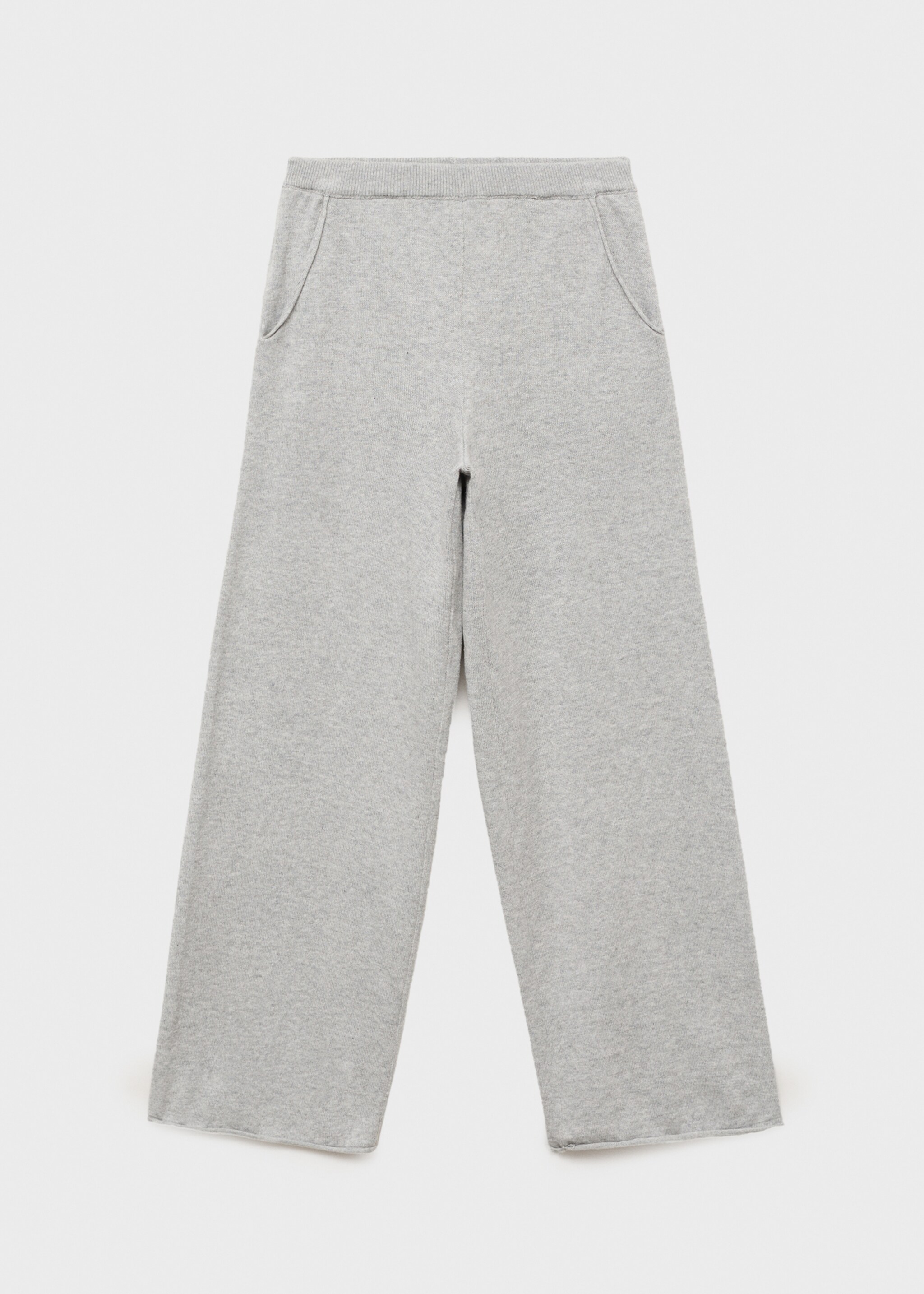 Cotton-knit trousers - Article without model, Light Heather Grey. Ref: 17083277-00.