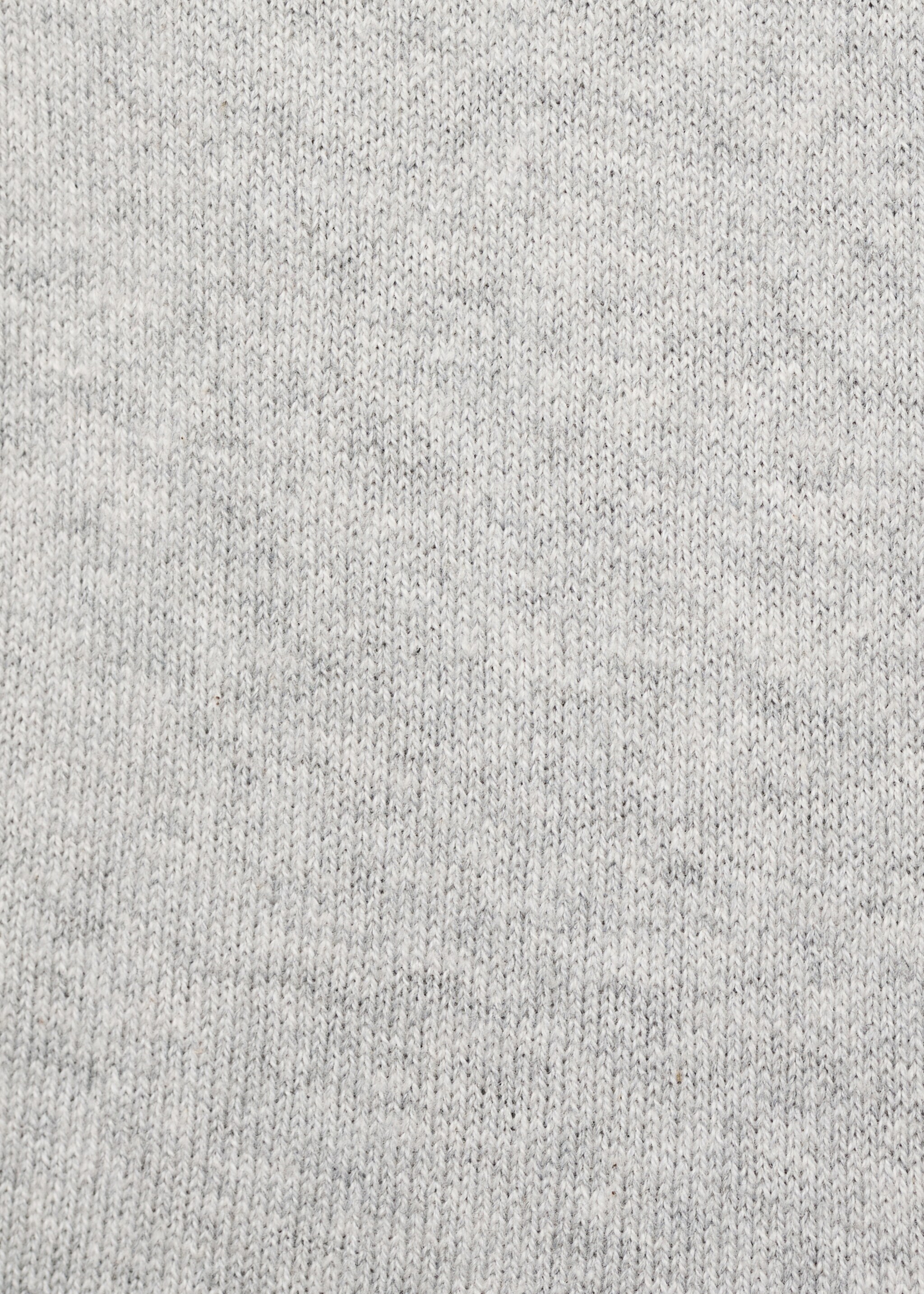 Cotton-knit trousers - Details of the article 0, Light Heather Grey. Ref: 17083277-00.