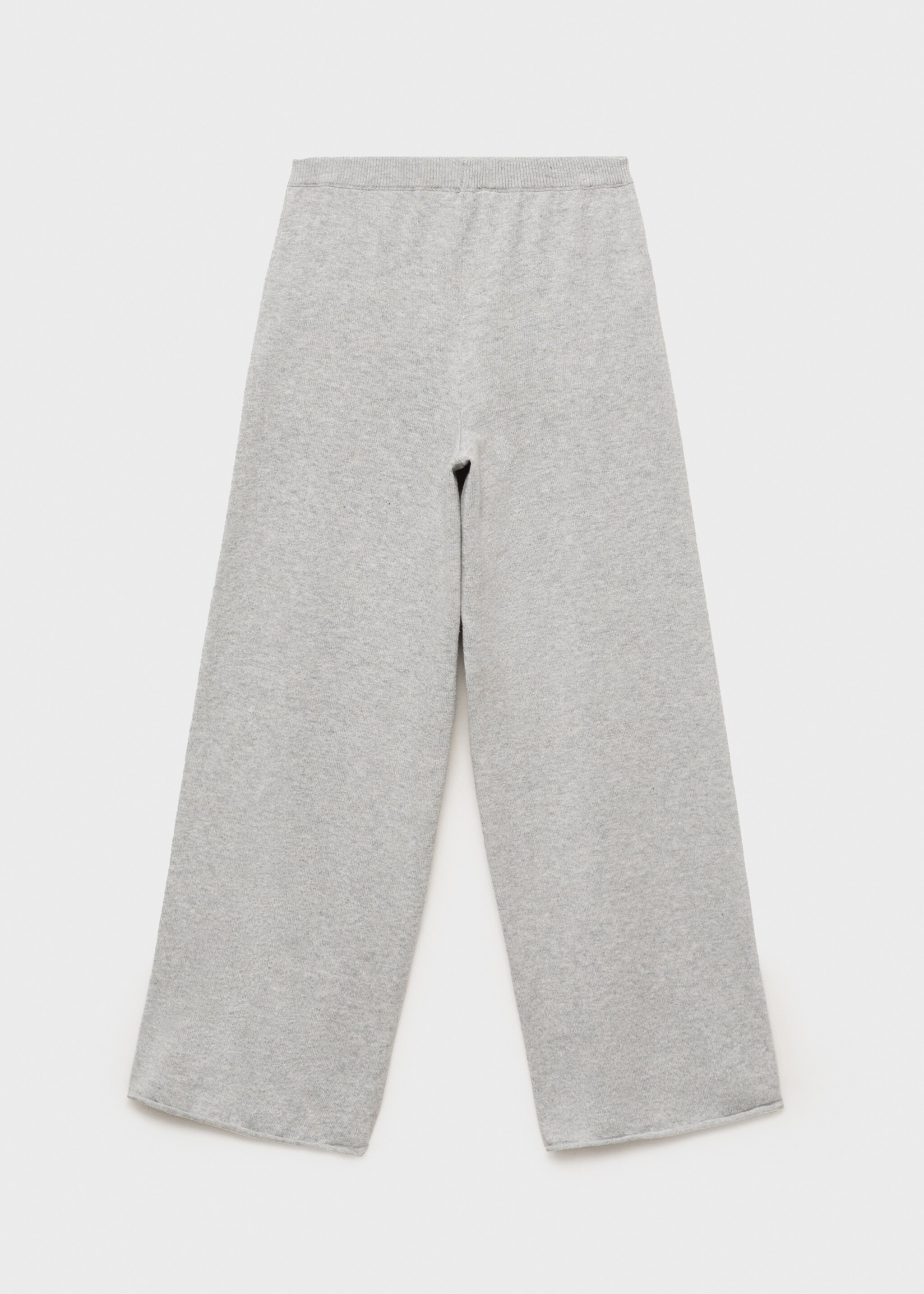 Cotton-knit trousers - Reverse of the article, Light Heather Grey. Ref: 17083277-00.