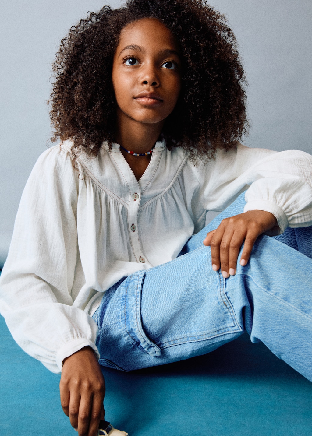 Puffed sleeves shirt