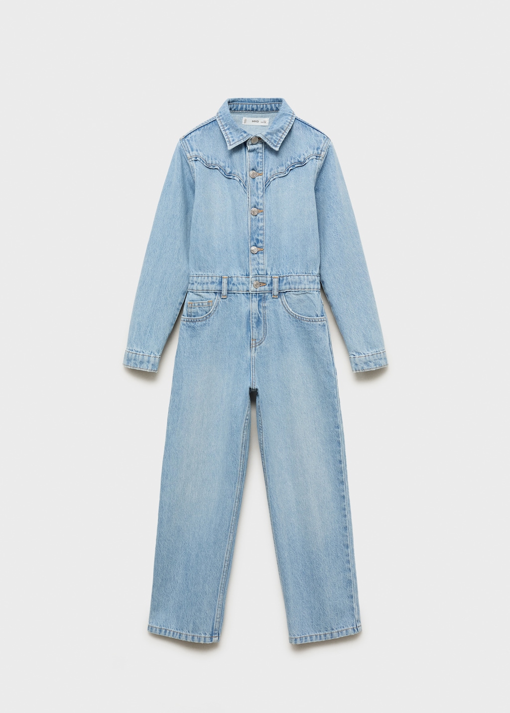 Long denim jumpsuit