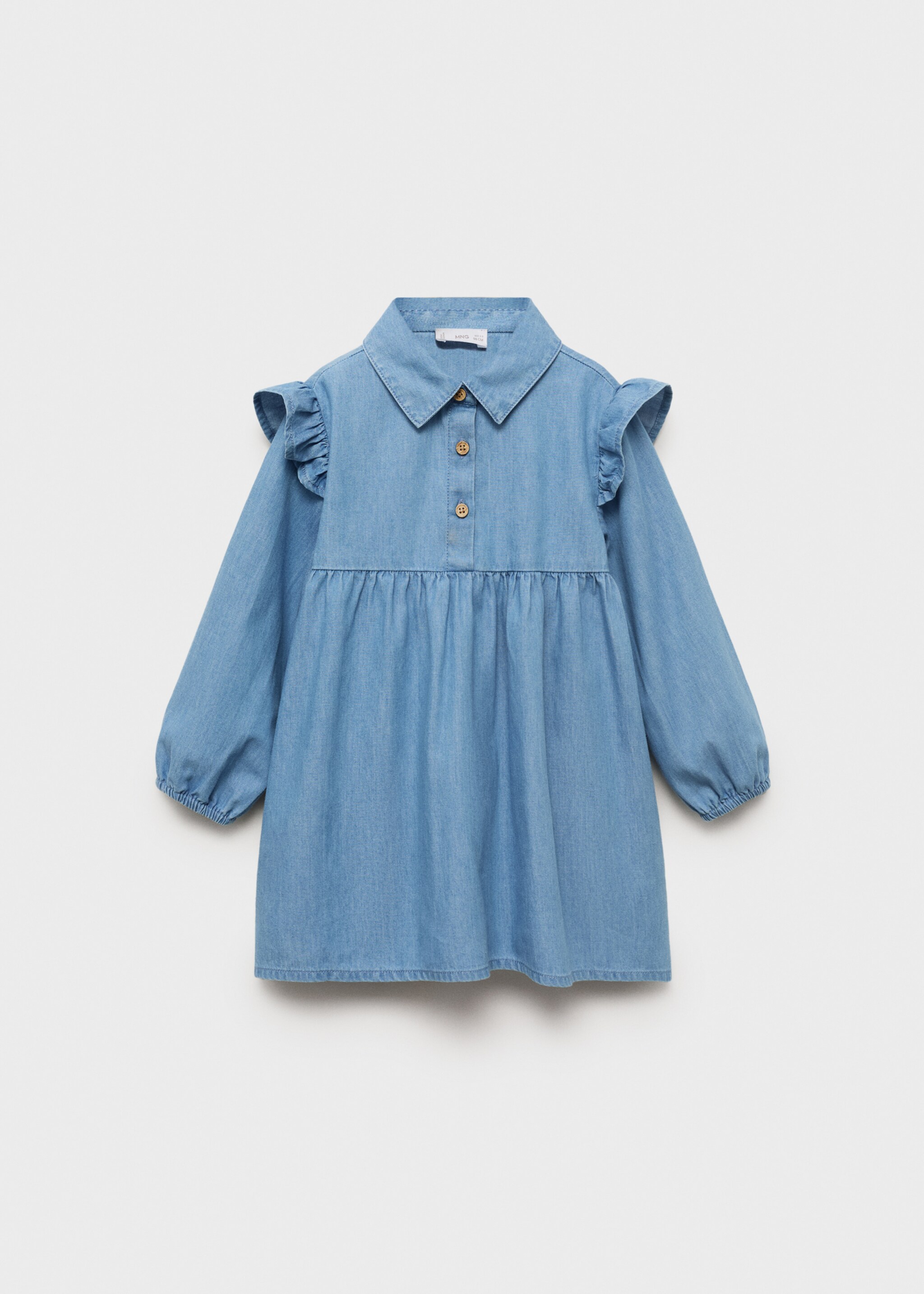 Ruffled denim dress - Article without model