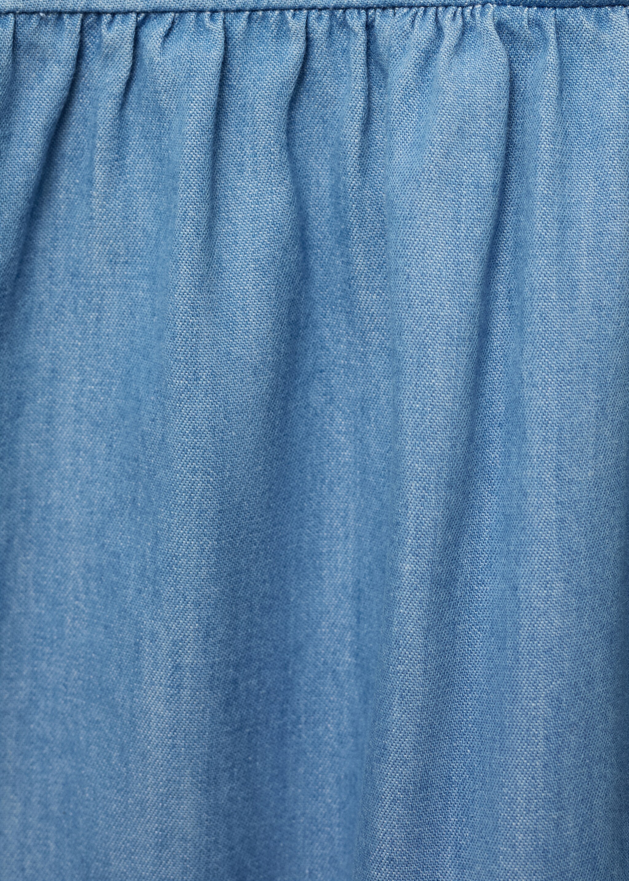 Ruffled denim dress - Details of the article 0