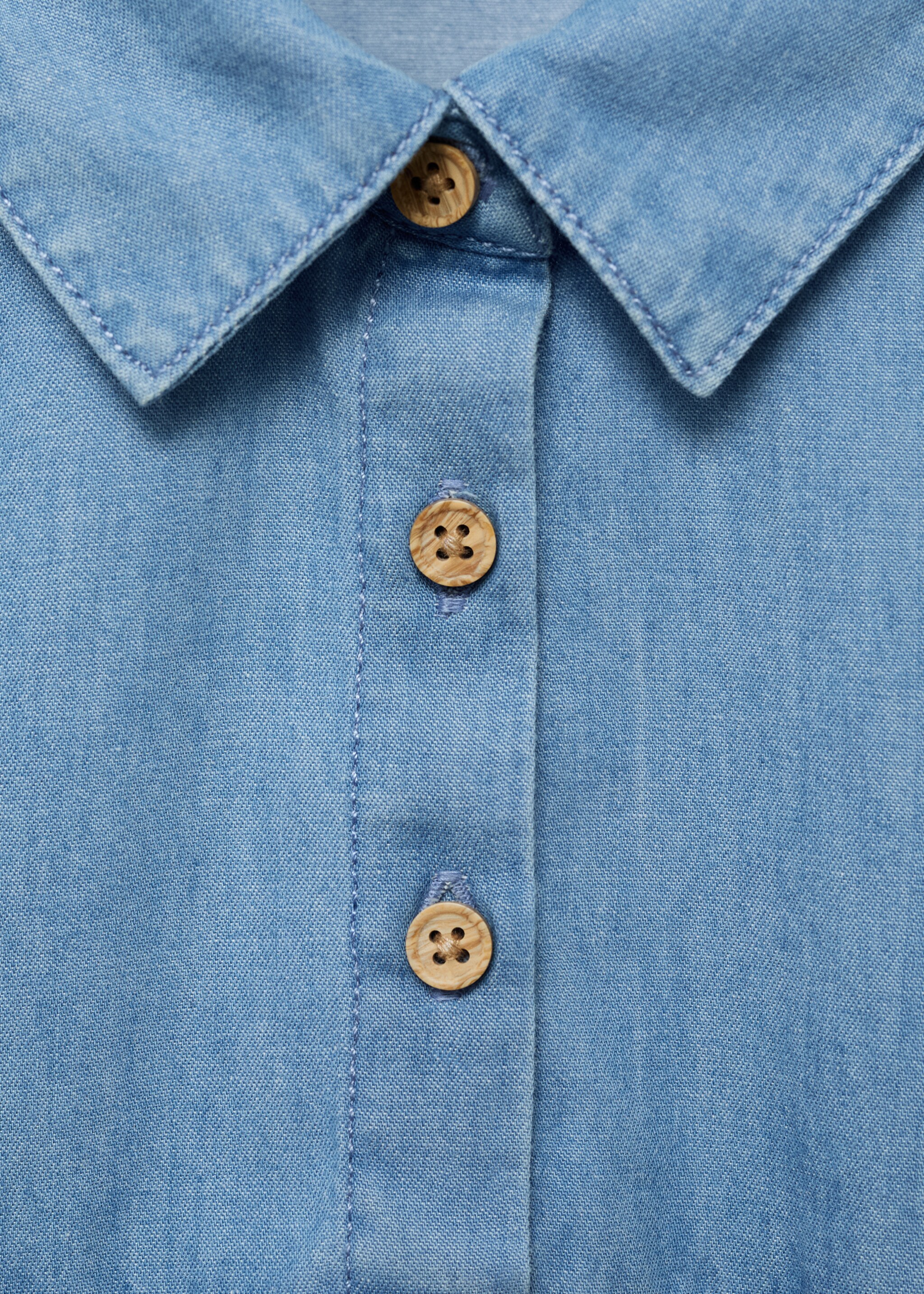 Ruffled denim dress - Details of the article 8