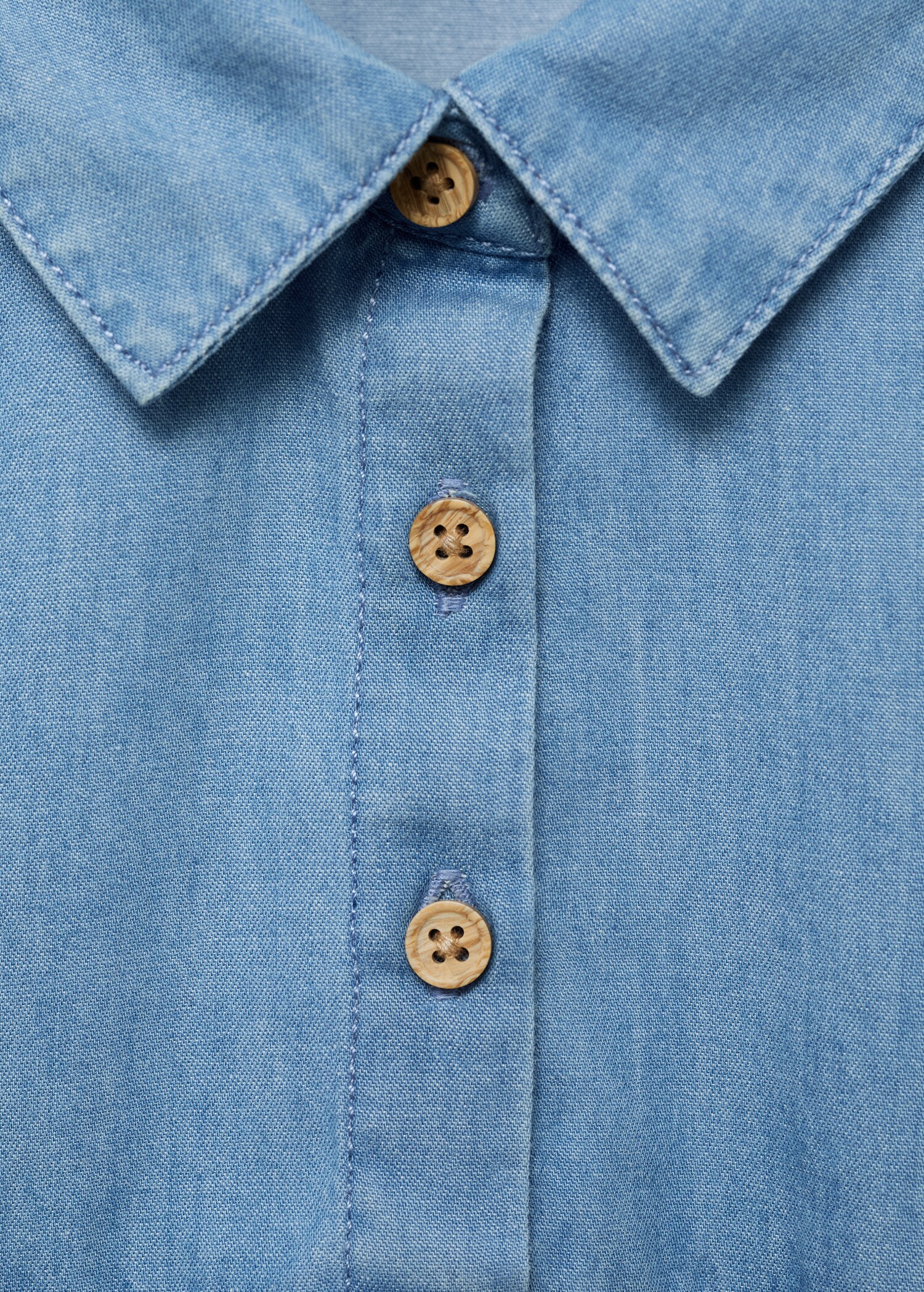 Ruffled denim dress - Details of the article 8
