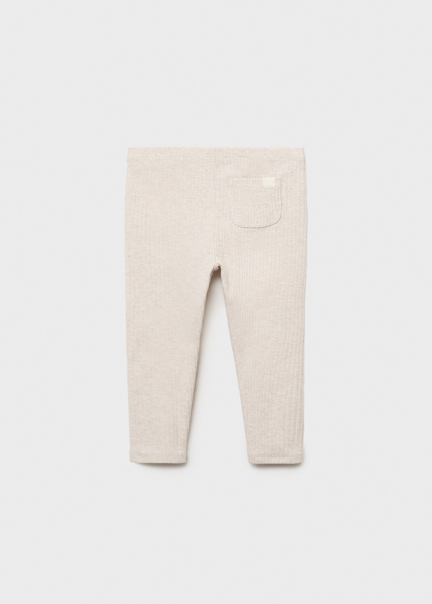 Legging maille côtelée coton - Verso de l’article