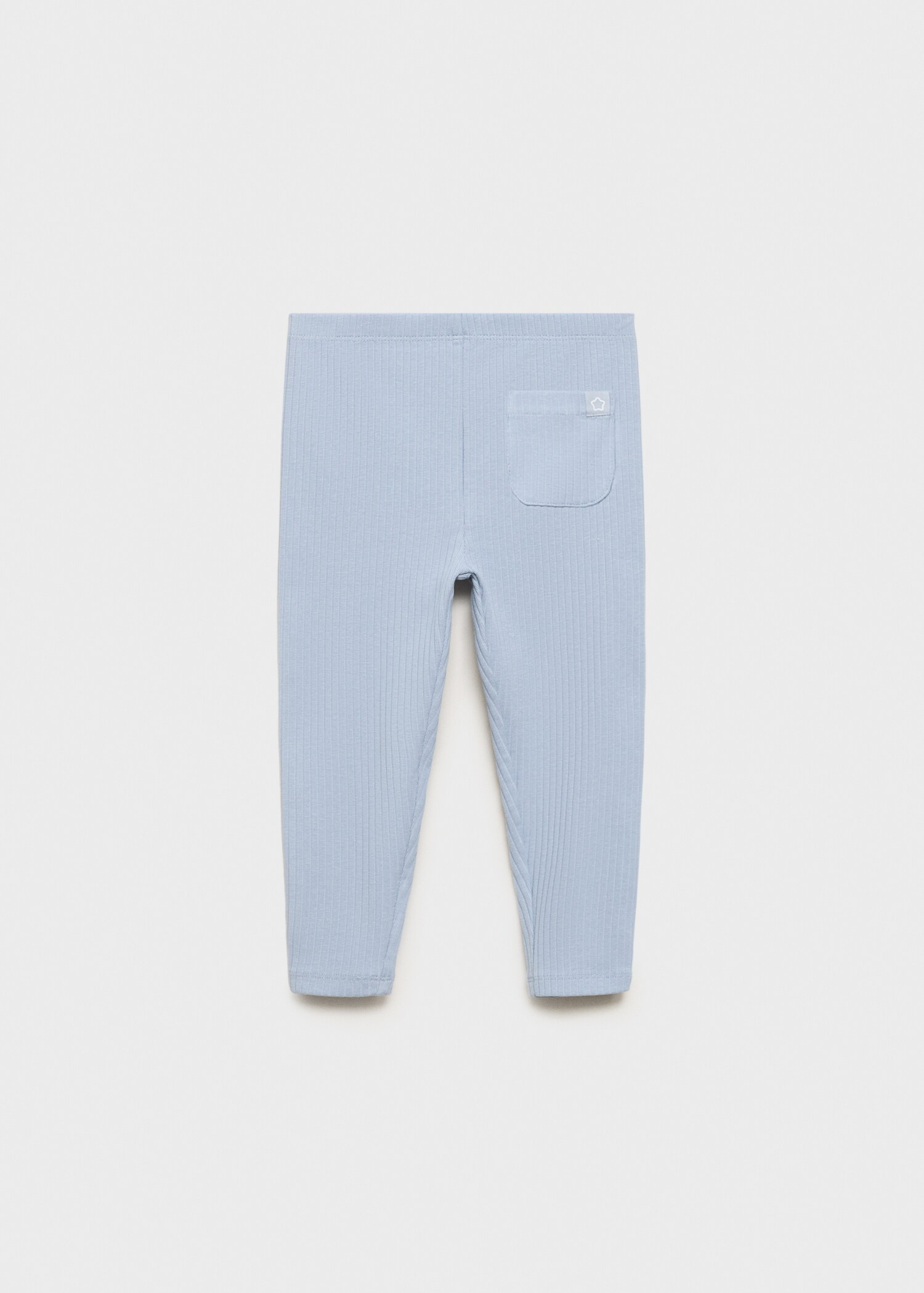 Legging maille côtelée coton - Verso de l’article