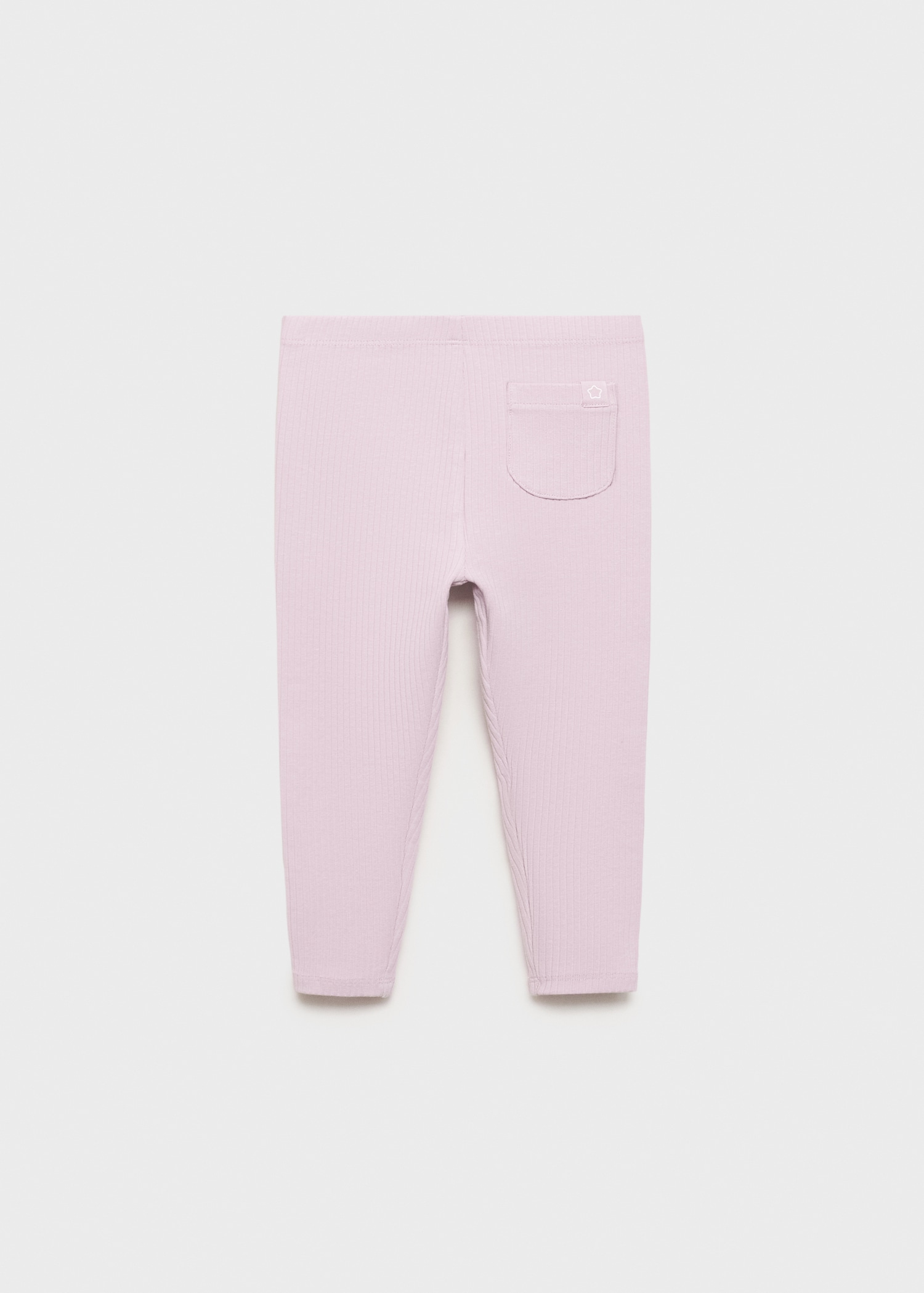 Legging maille côtelée coton - Verso de l’article