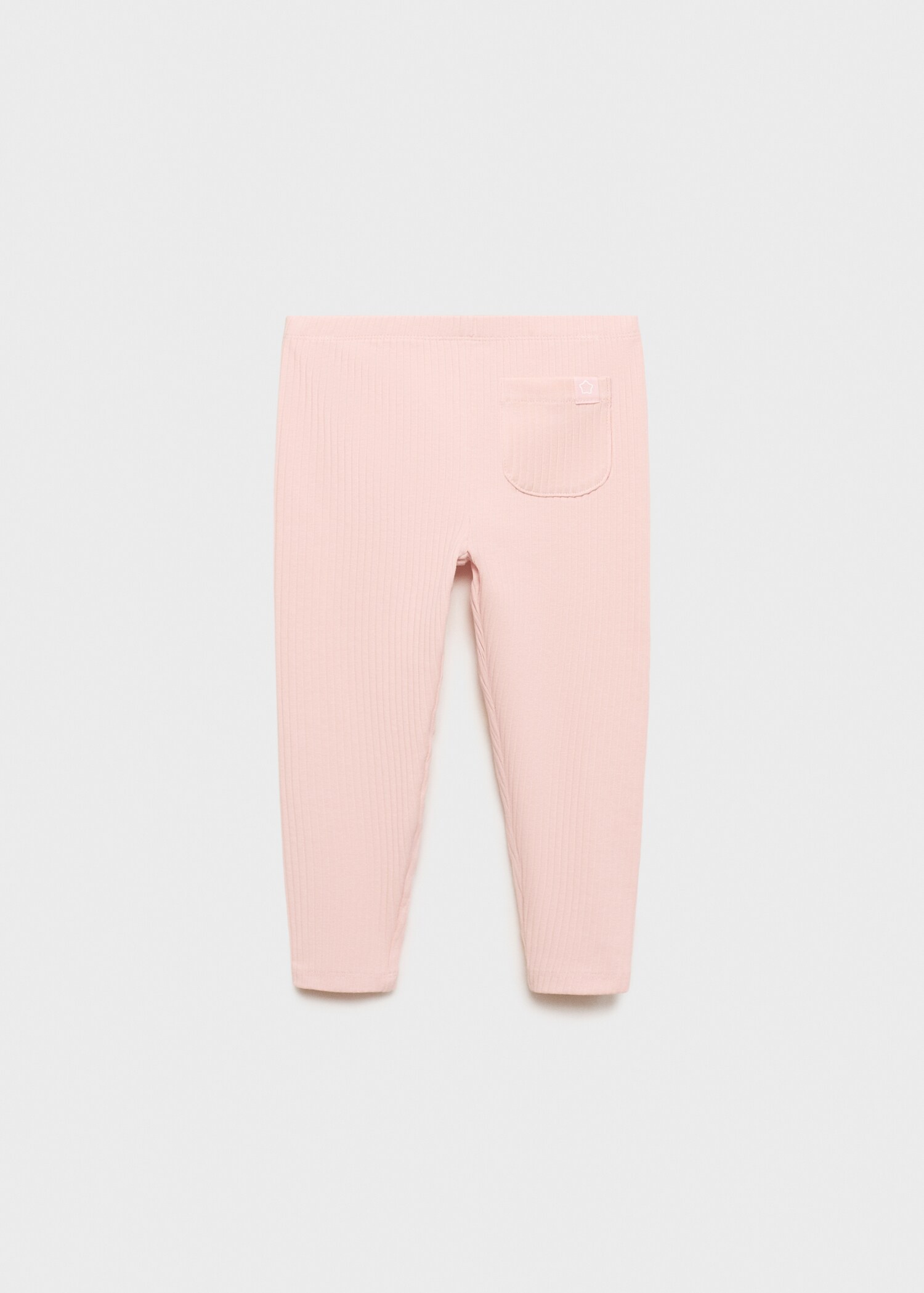 Leggings canalé algodón - Reverso del artículo