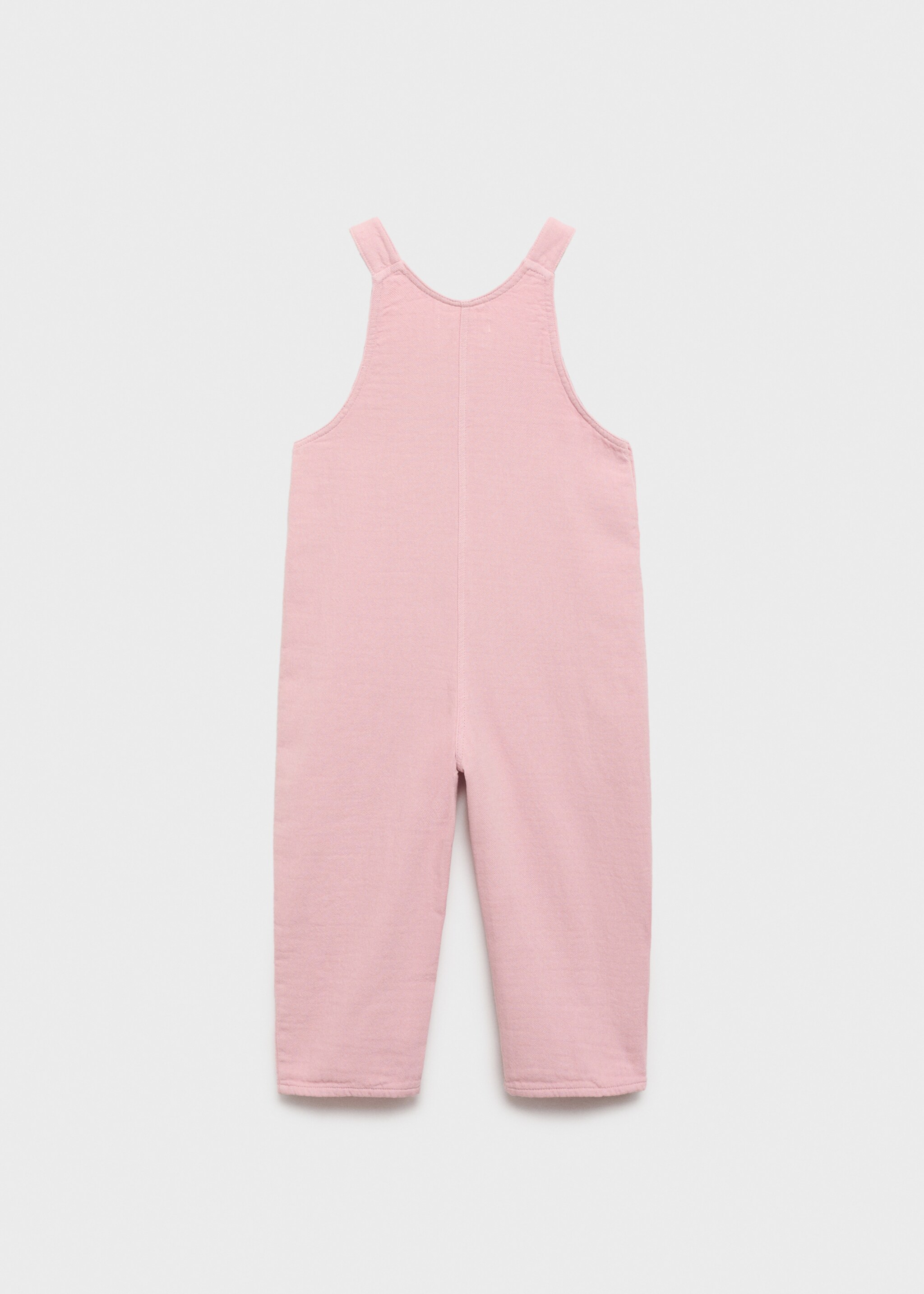 Long cotton dungarees - Reverse of the article