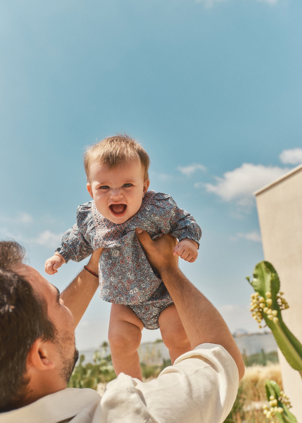 Printed dress and nappy cover