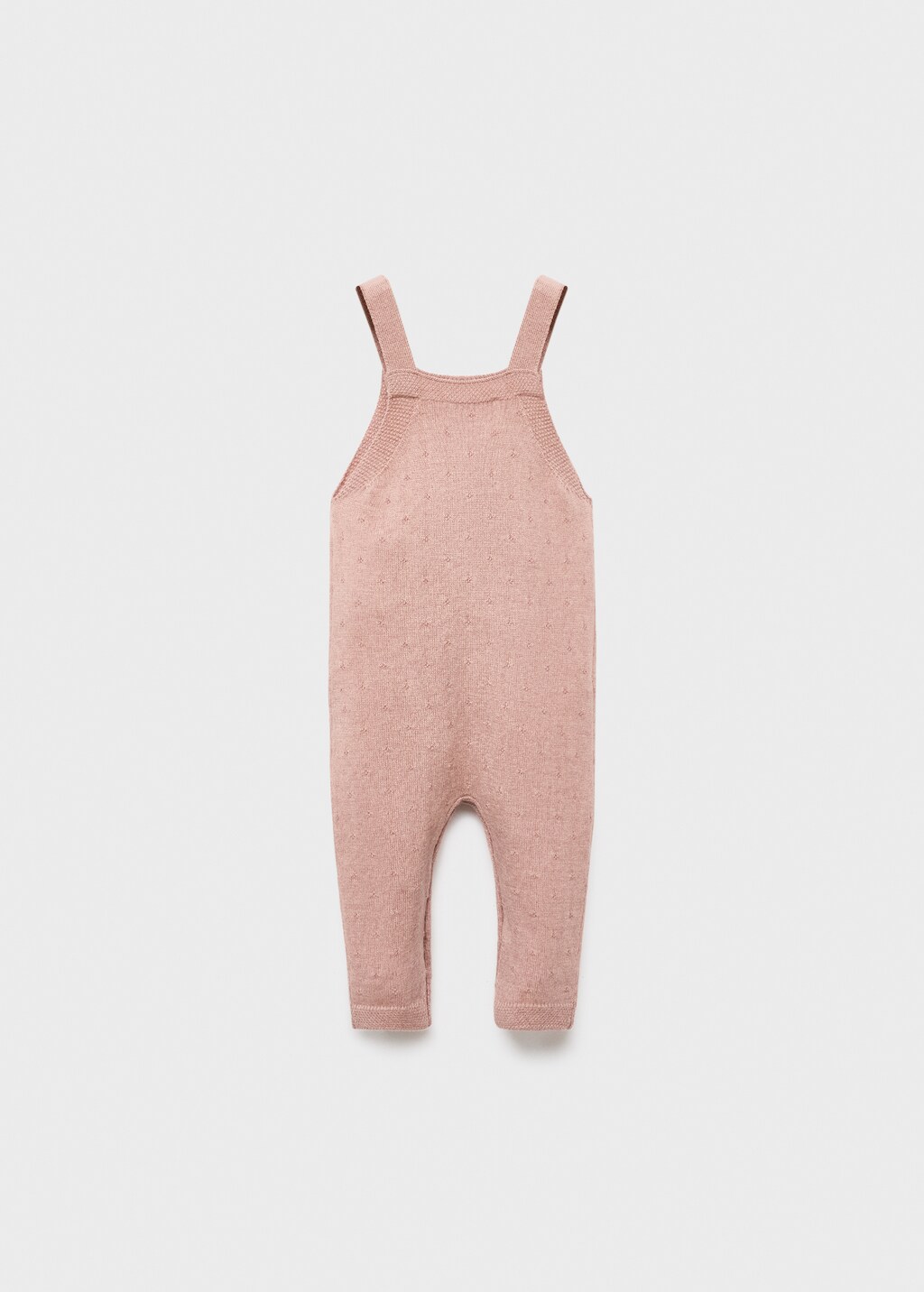 Embroidered knitted dungarees