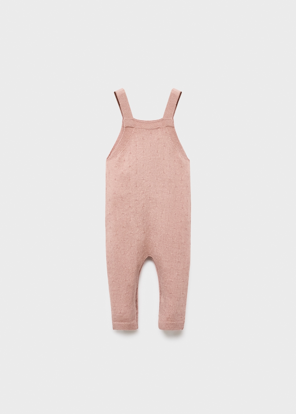 Embroidered knitted dungarees