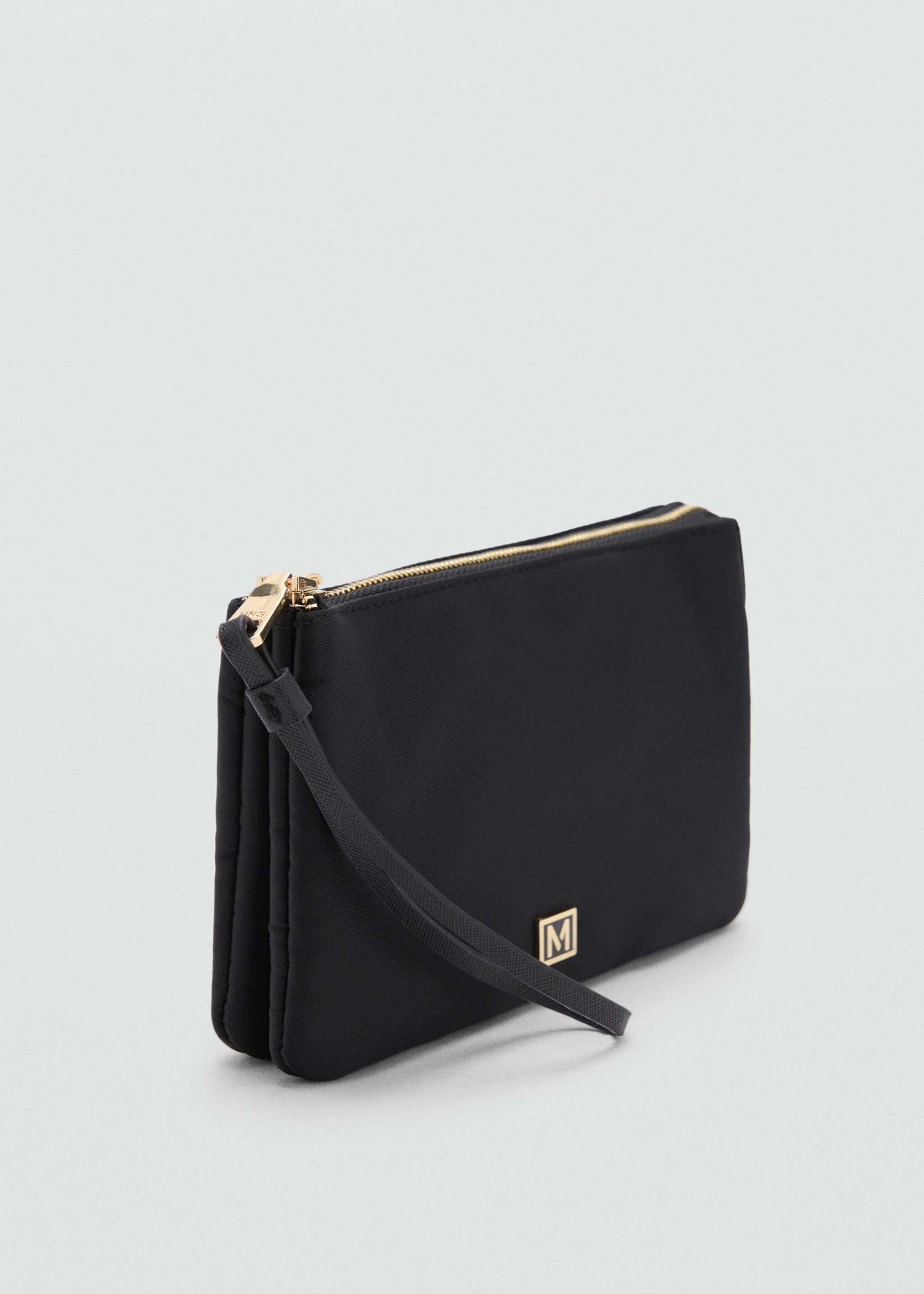 Nylon purse with zip - Medium plane