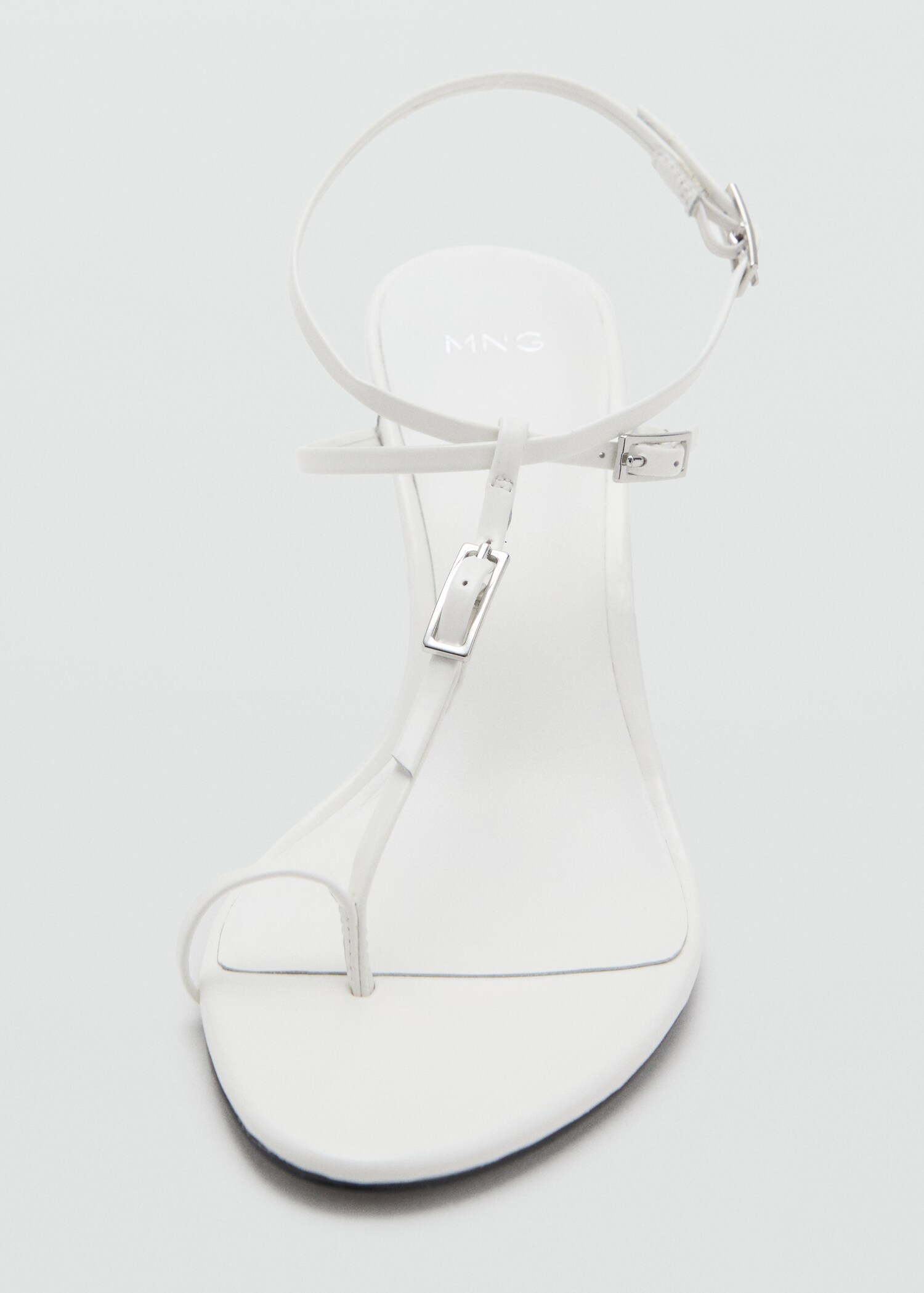 Leather Heeled Sandals With Buckles