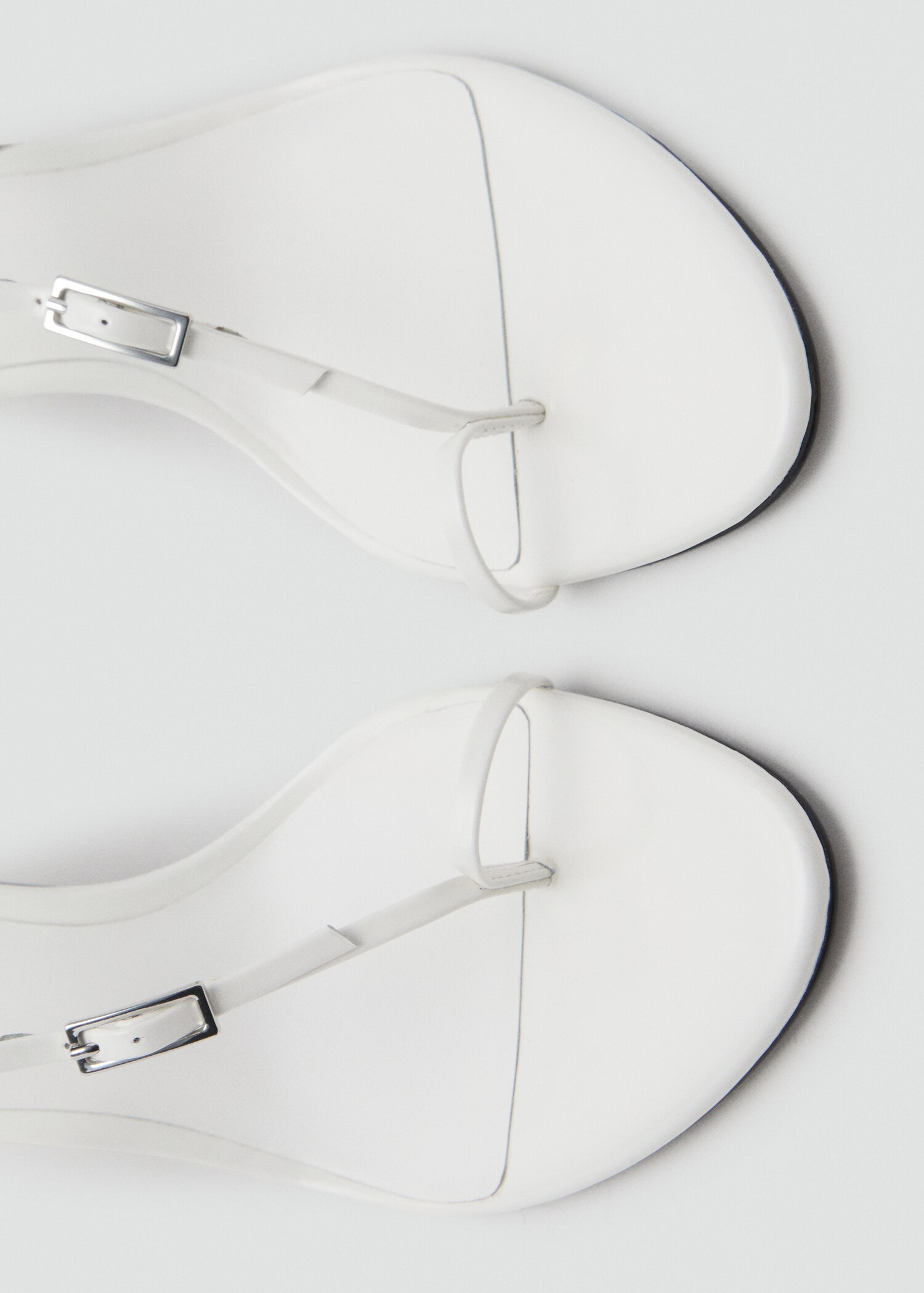 Leather Heeled Sandals With Buckles