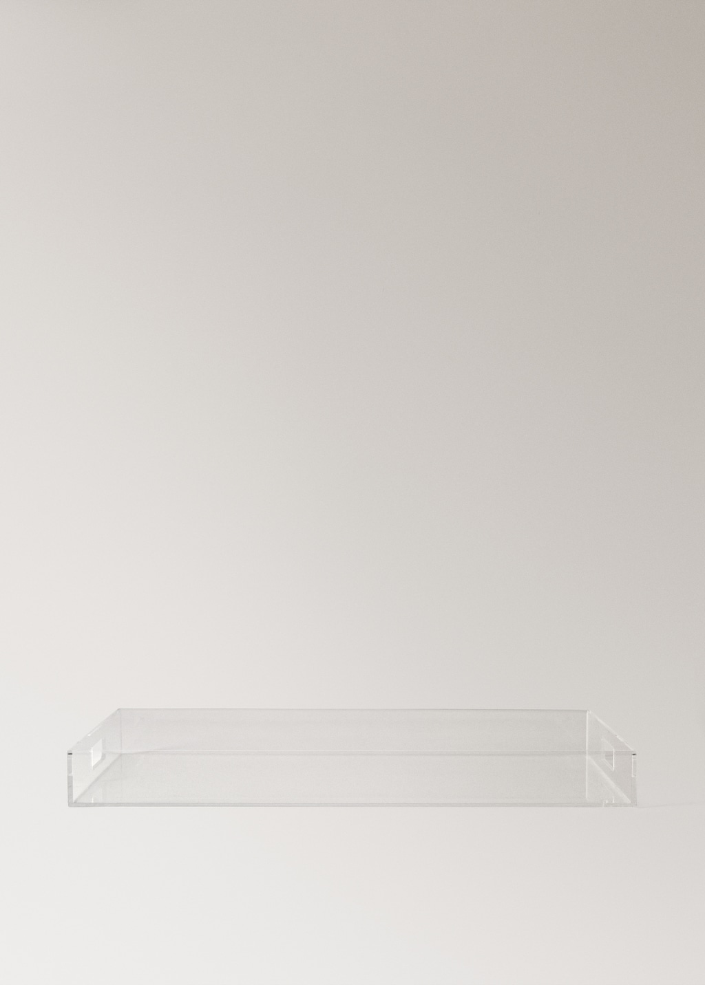 rectangular acrylic tray