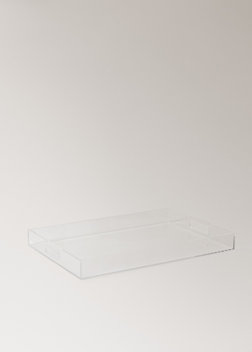 rectangular acrylic tray