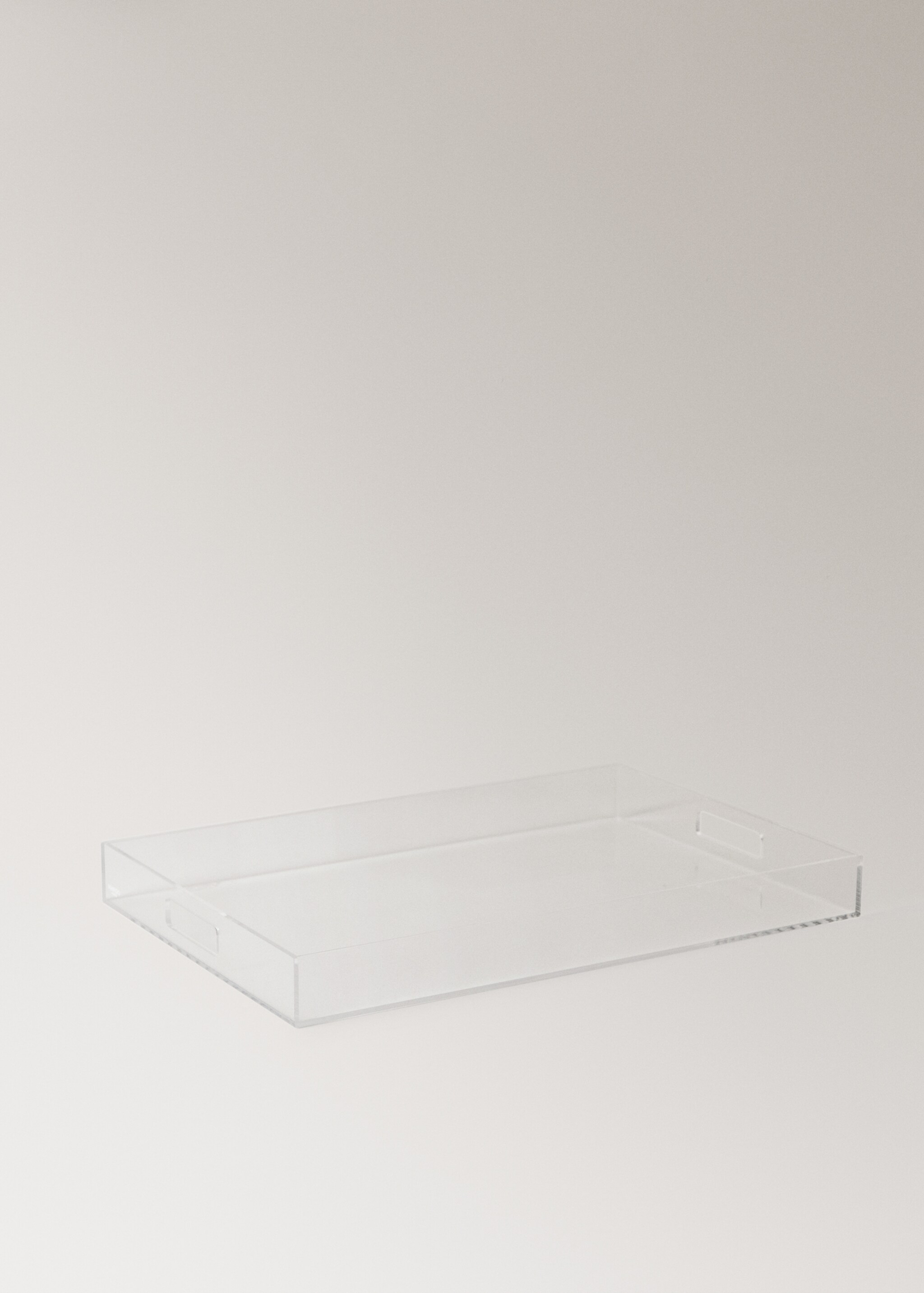 Large rectangular acrylic tray - Details of the article 1, Black. Ref: 17083313-00.