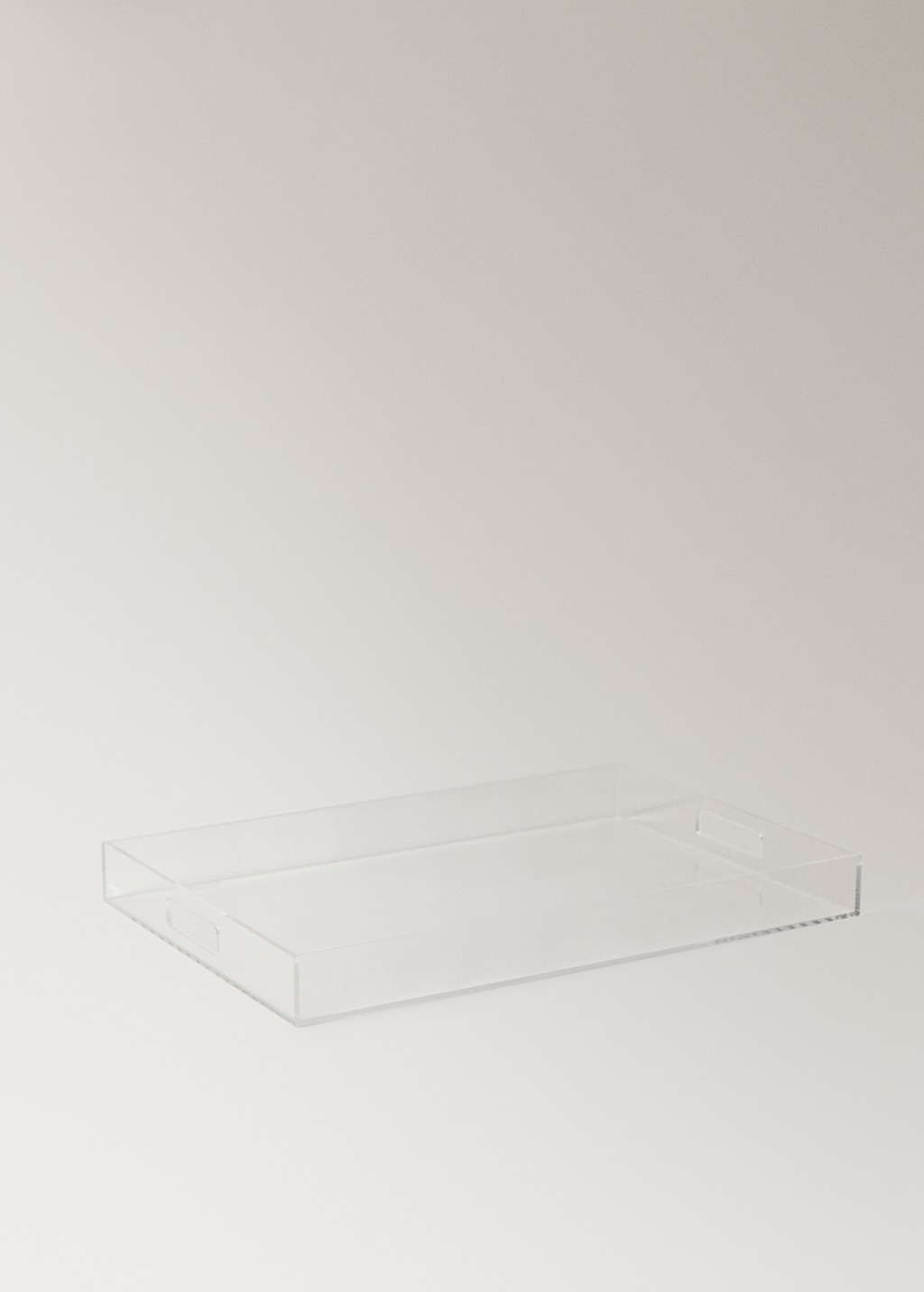 rectangular acrylic tray