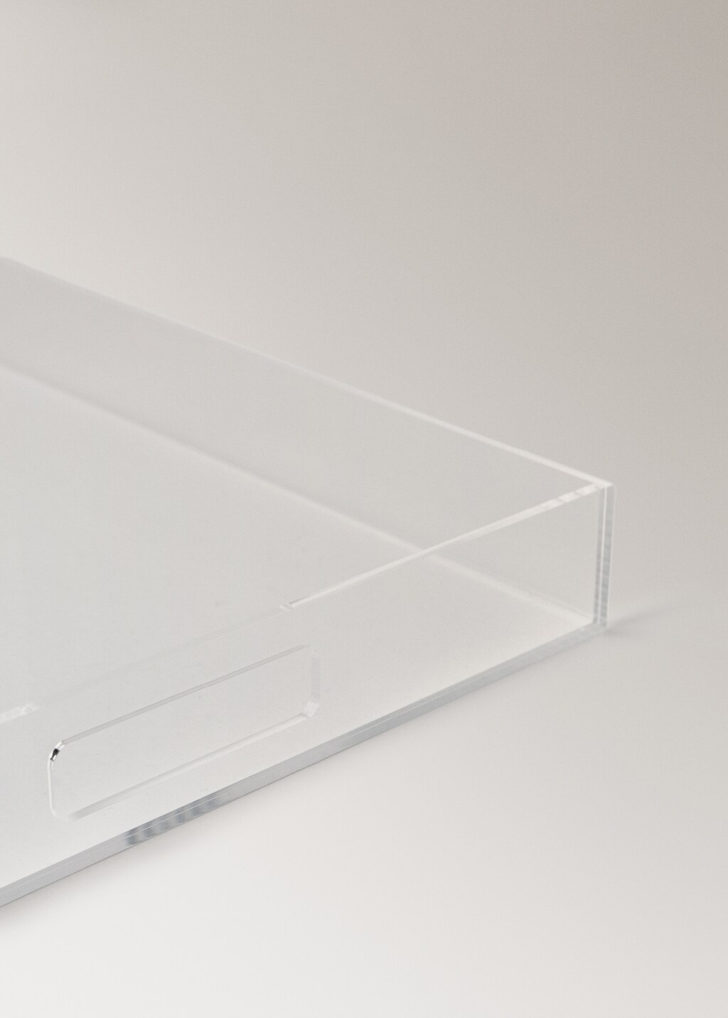 rectangular acrylic tray