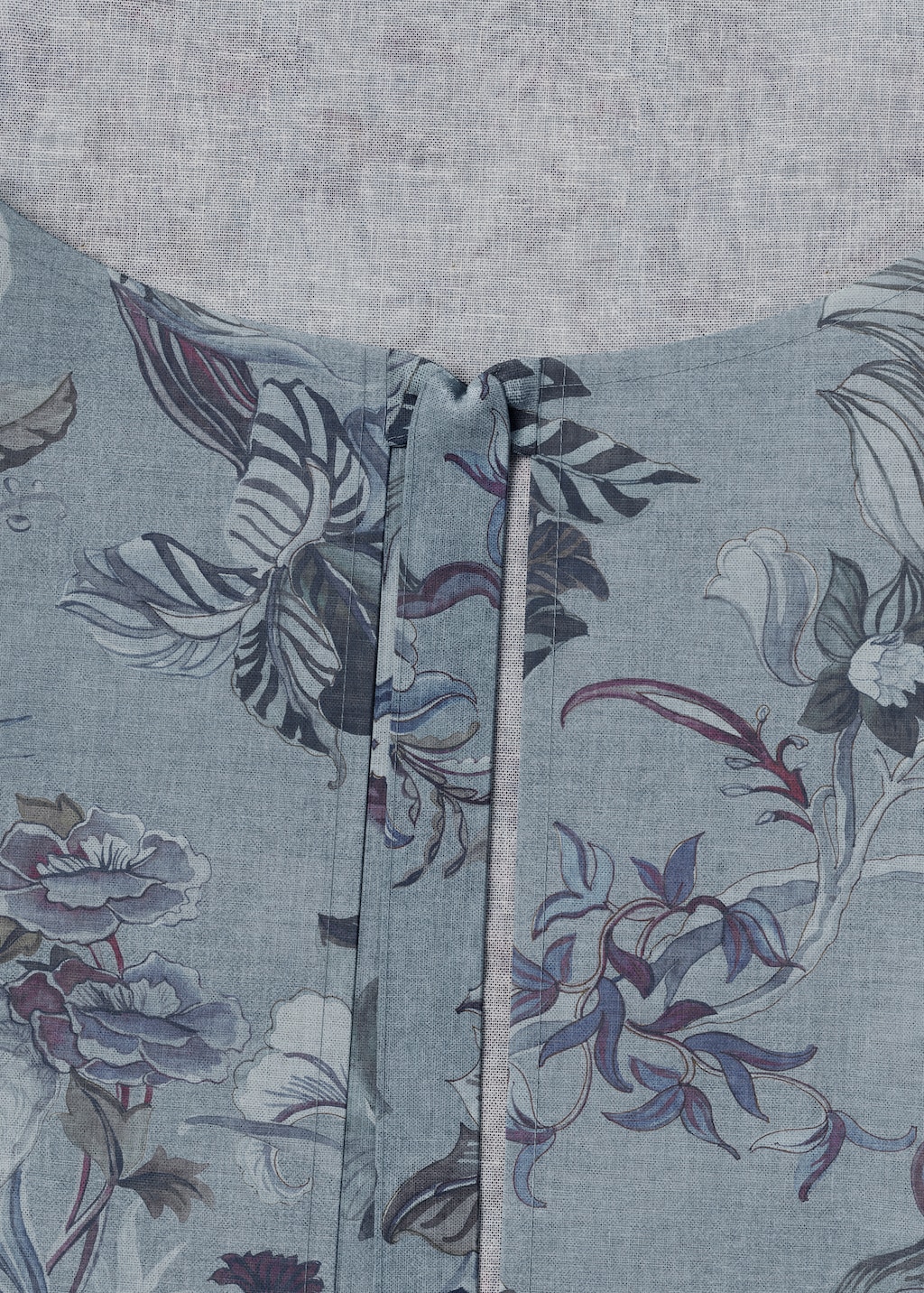 Printed cotton and linen apron