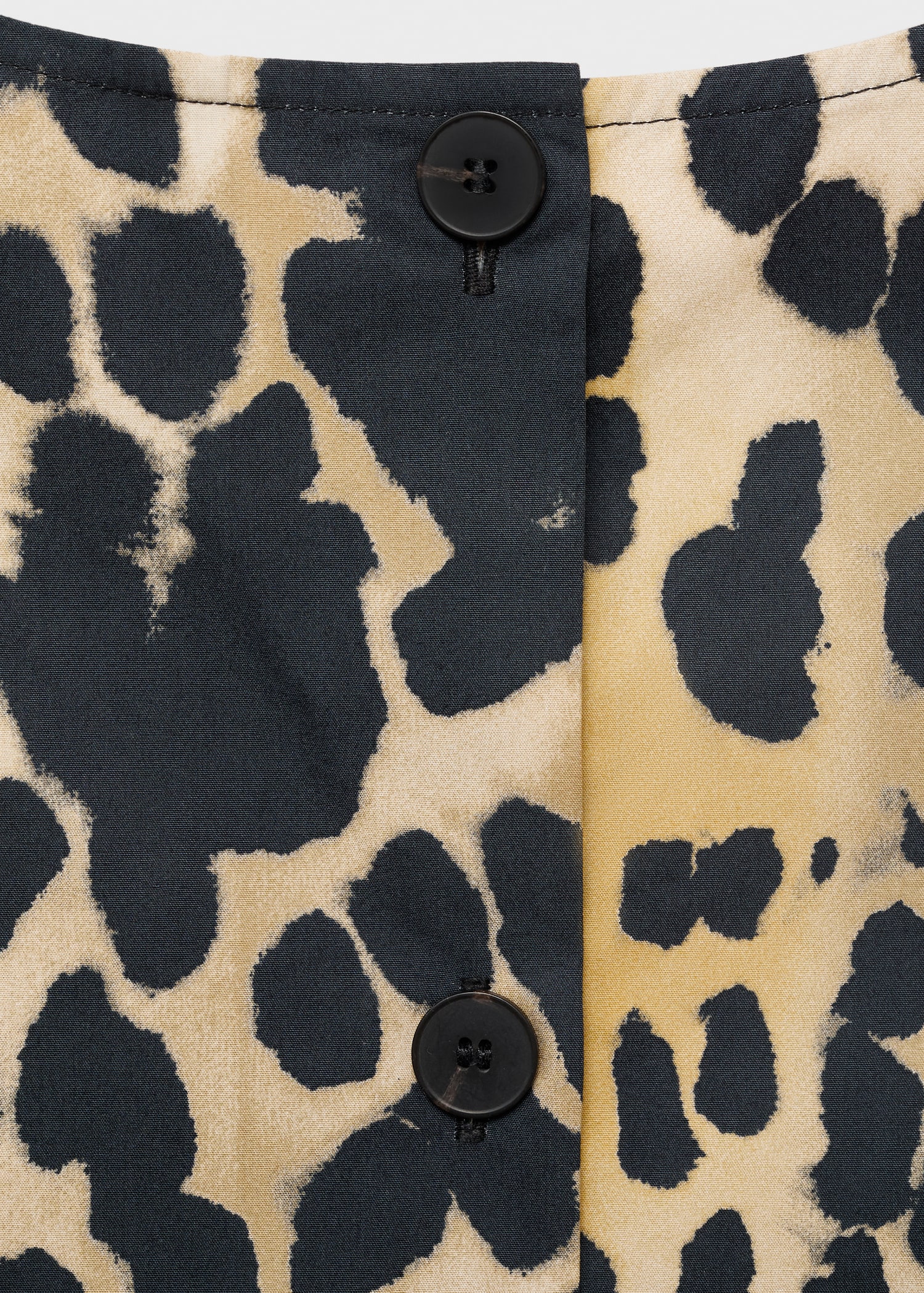 Animal print cotton crop top - Details of the article 8