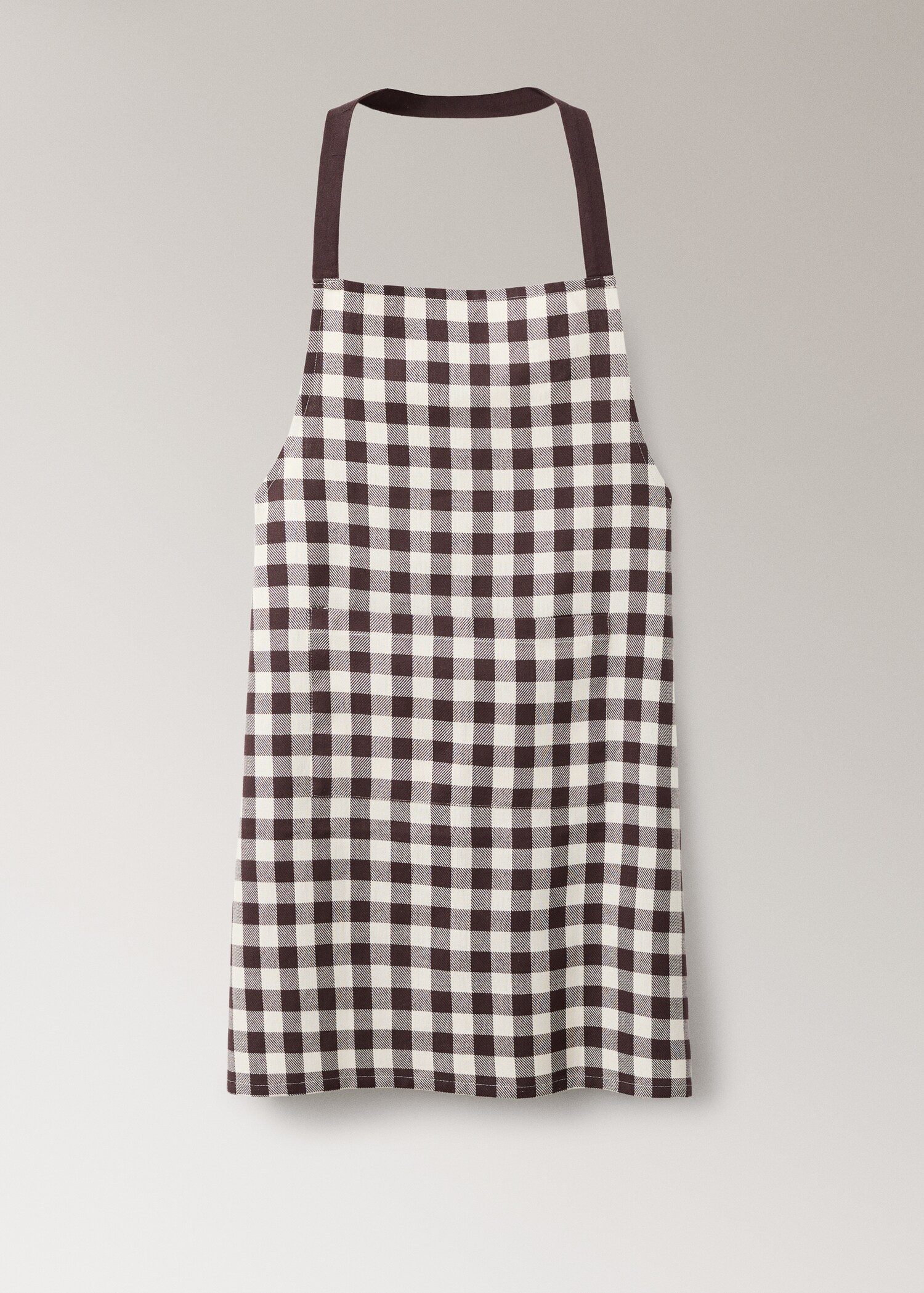 Gingham cotton apron - Article without model