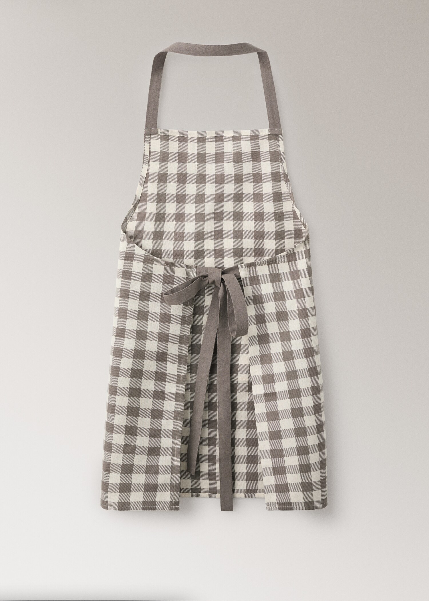 Gingham cotton apron - Details of the article 1