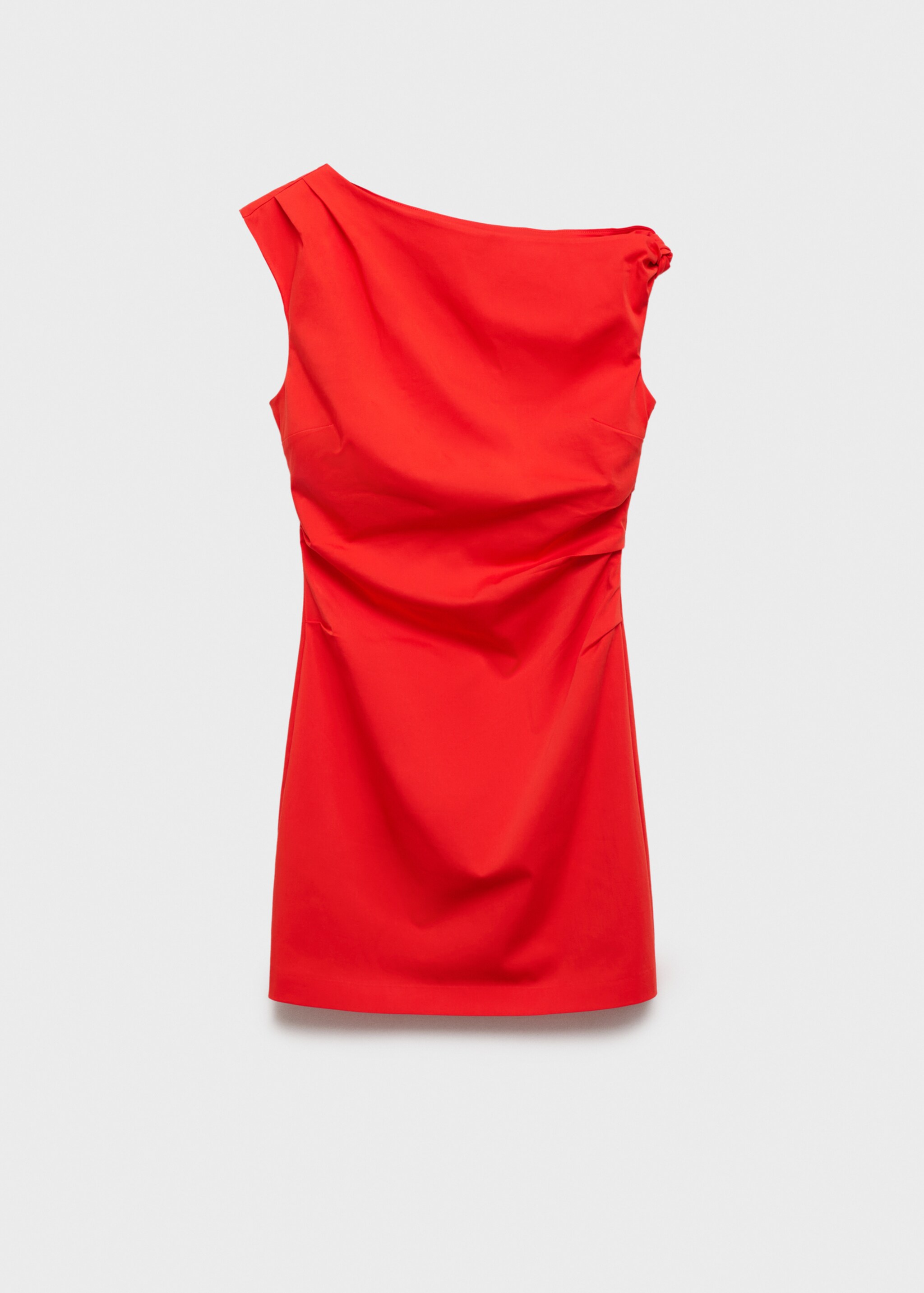 Vestido corto cuello asimétrico - Artículo sin modelo