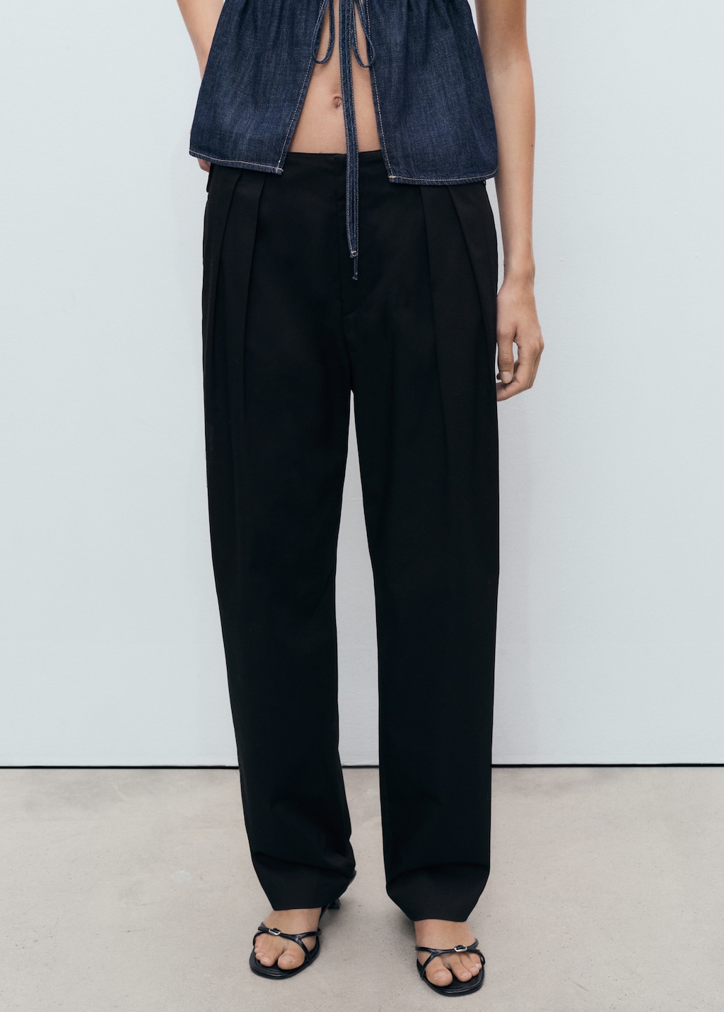 【oan】Button Pintuck Cotton Pants Pintuck Cotton Trousers – Estudio Niksen