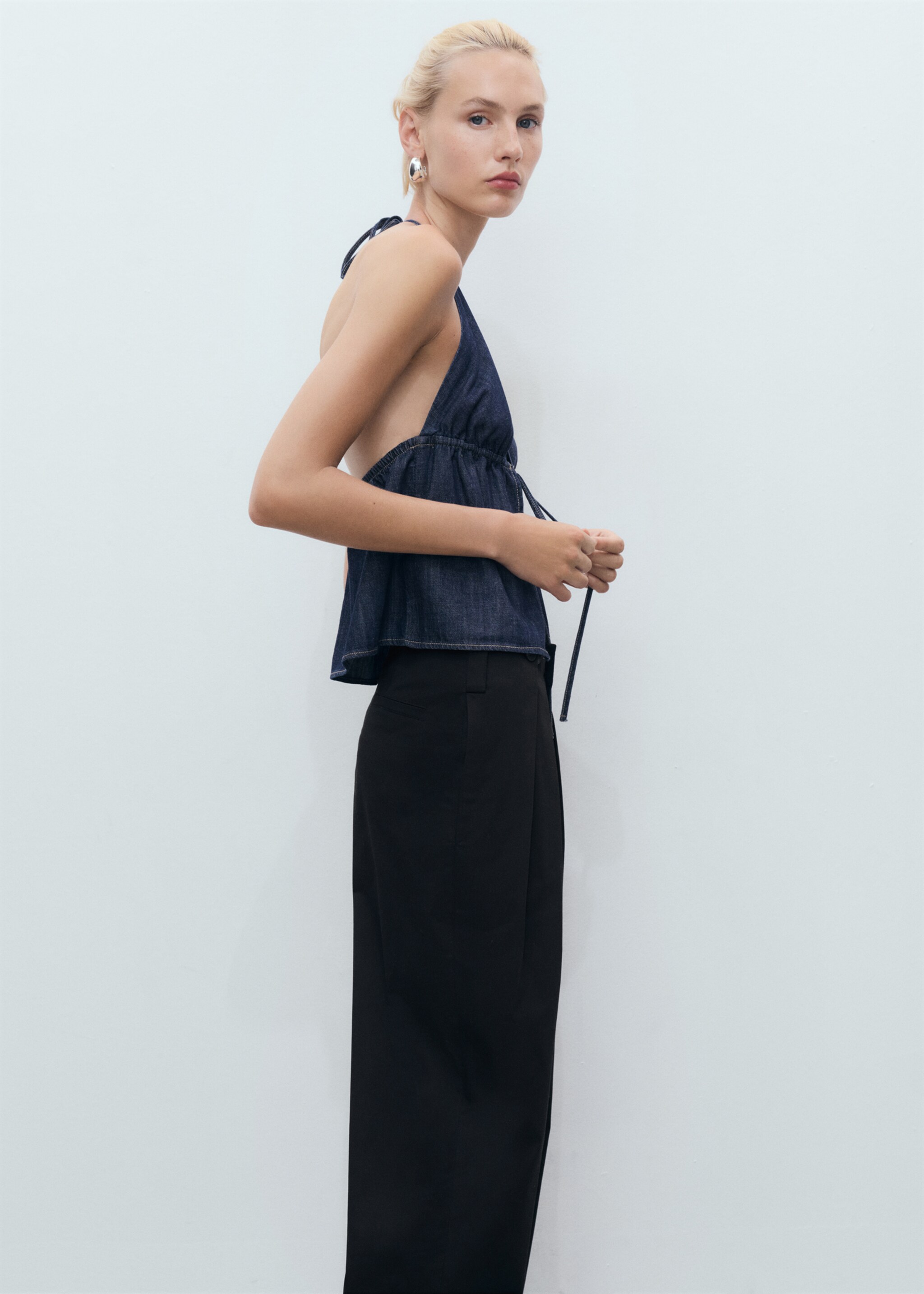 Pantalon coton boutonné - Détail de l'article 1