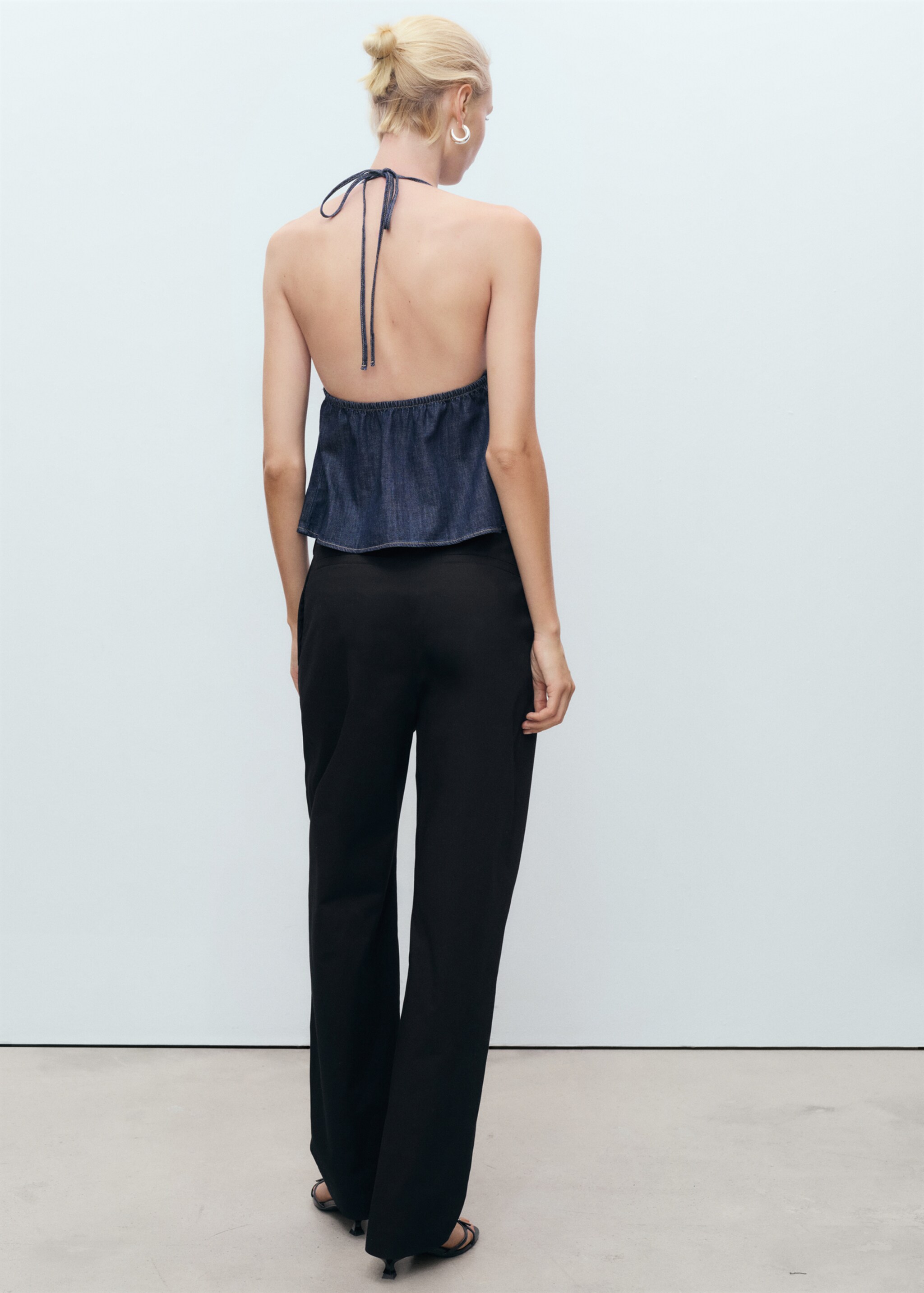 Pantalon coton boutonné - Verso de l’article