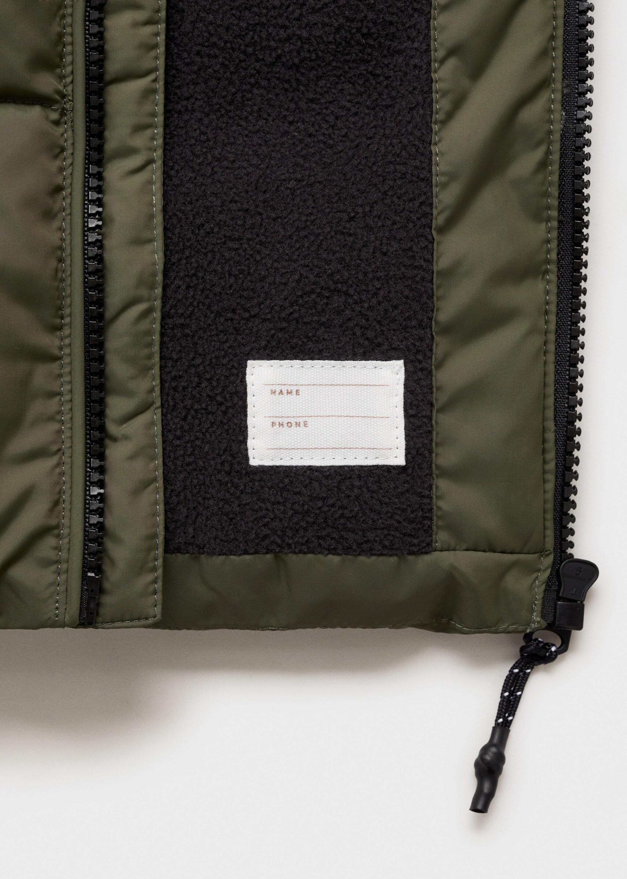 Hooded liner quilted coat - Details of the article 0