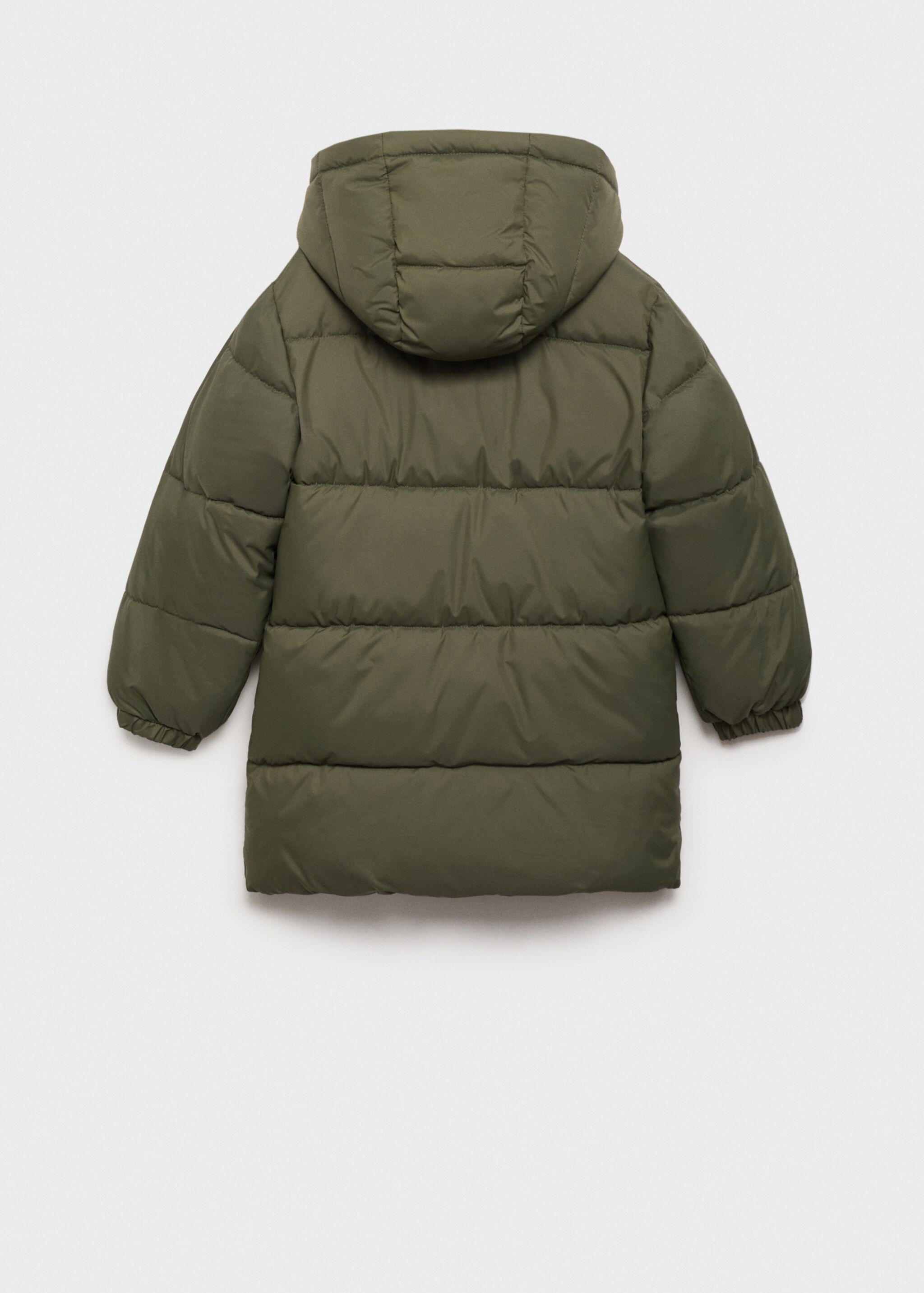 Hooded liner quilted coat - Reverse of the article