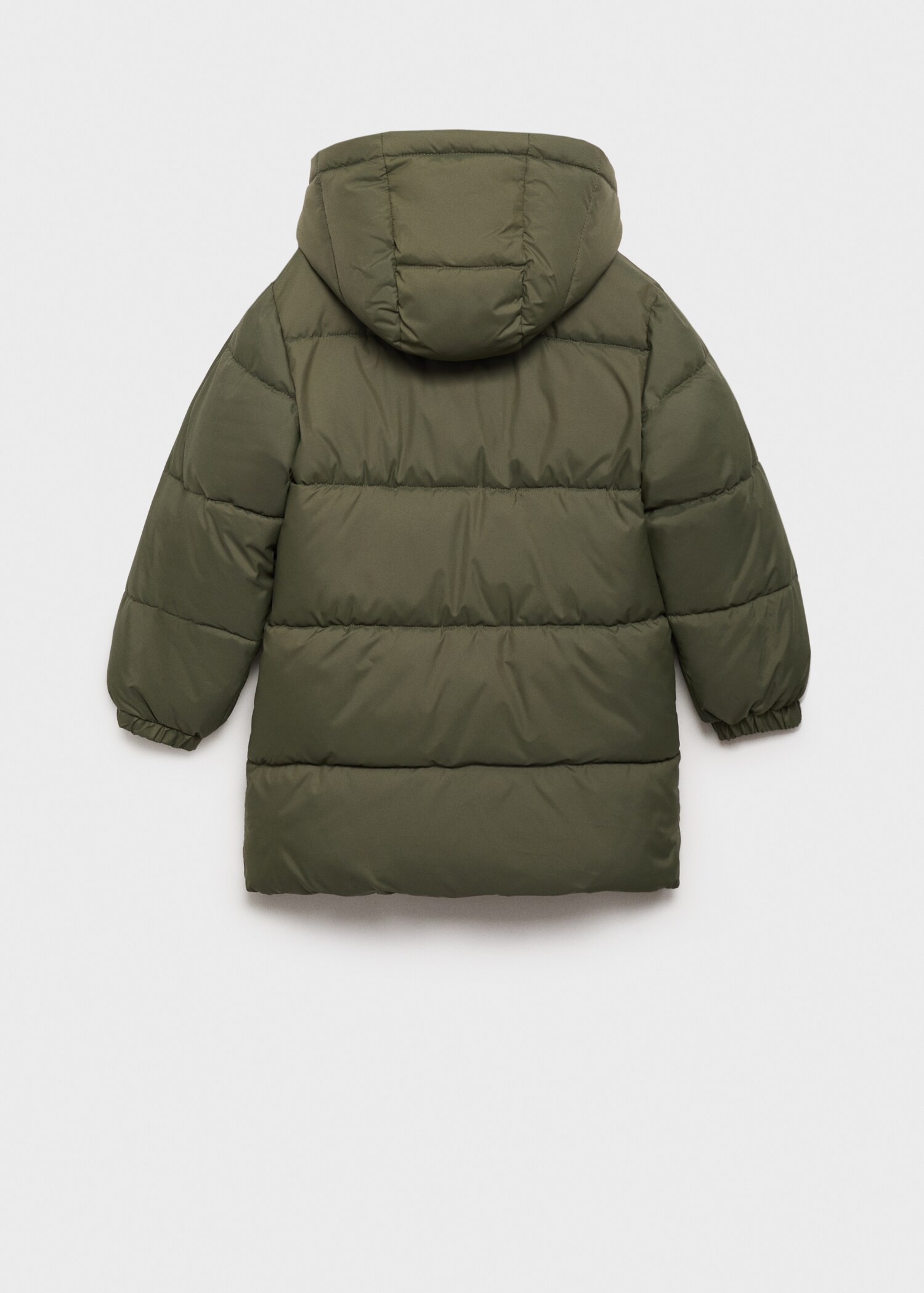 Hooded liner quilted coat - Reverse of the article
