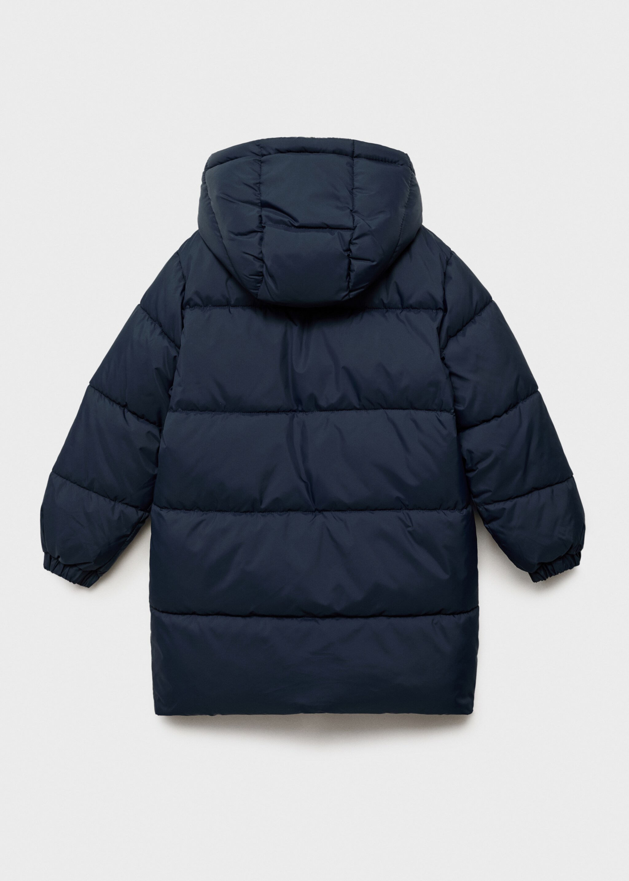 Hooded liner quilted coat - Reverse of the article