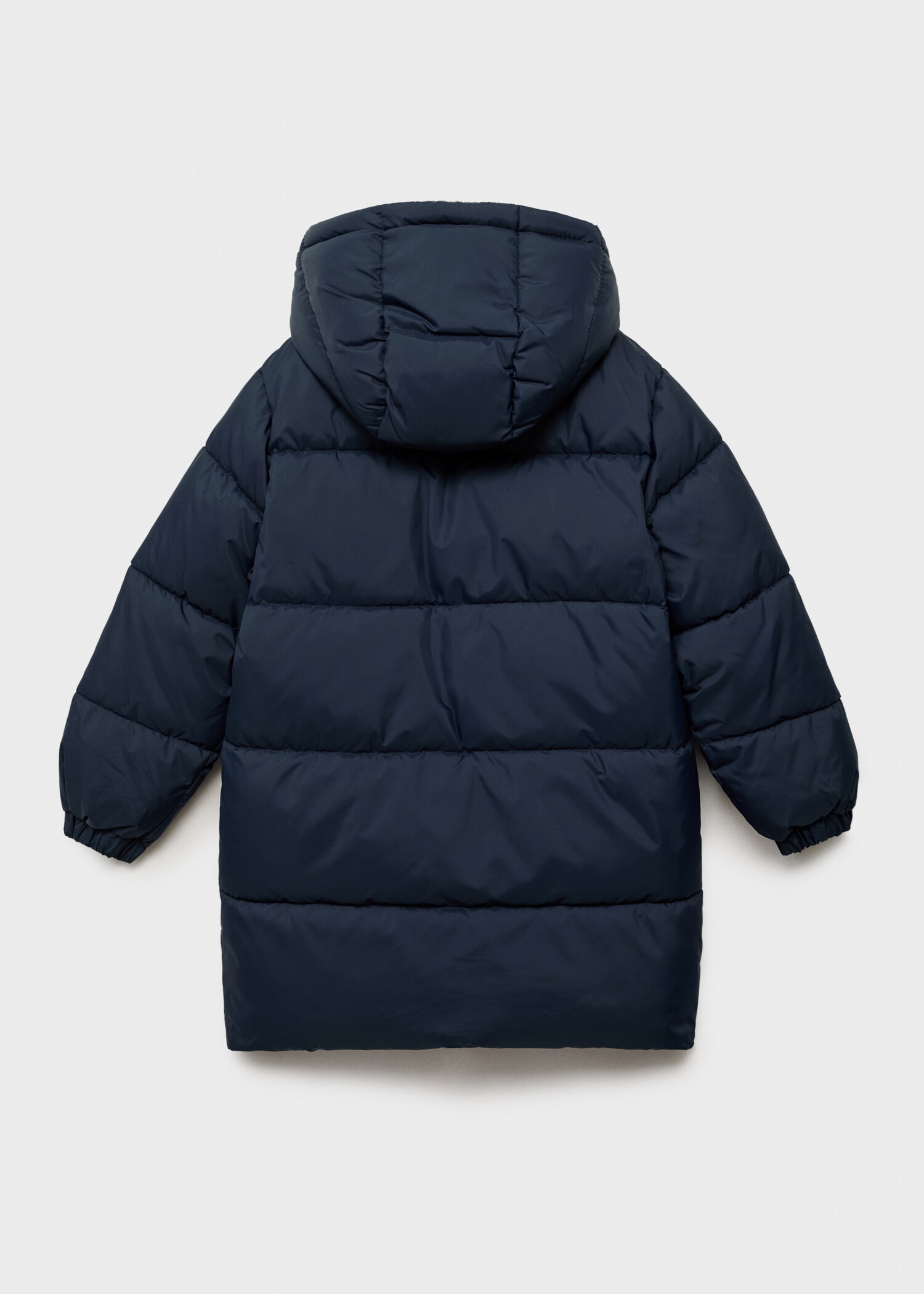 Hooded liner quilted coat - Reverse of the article