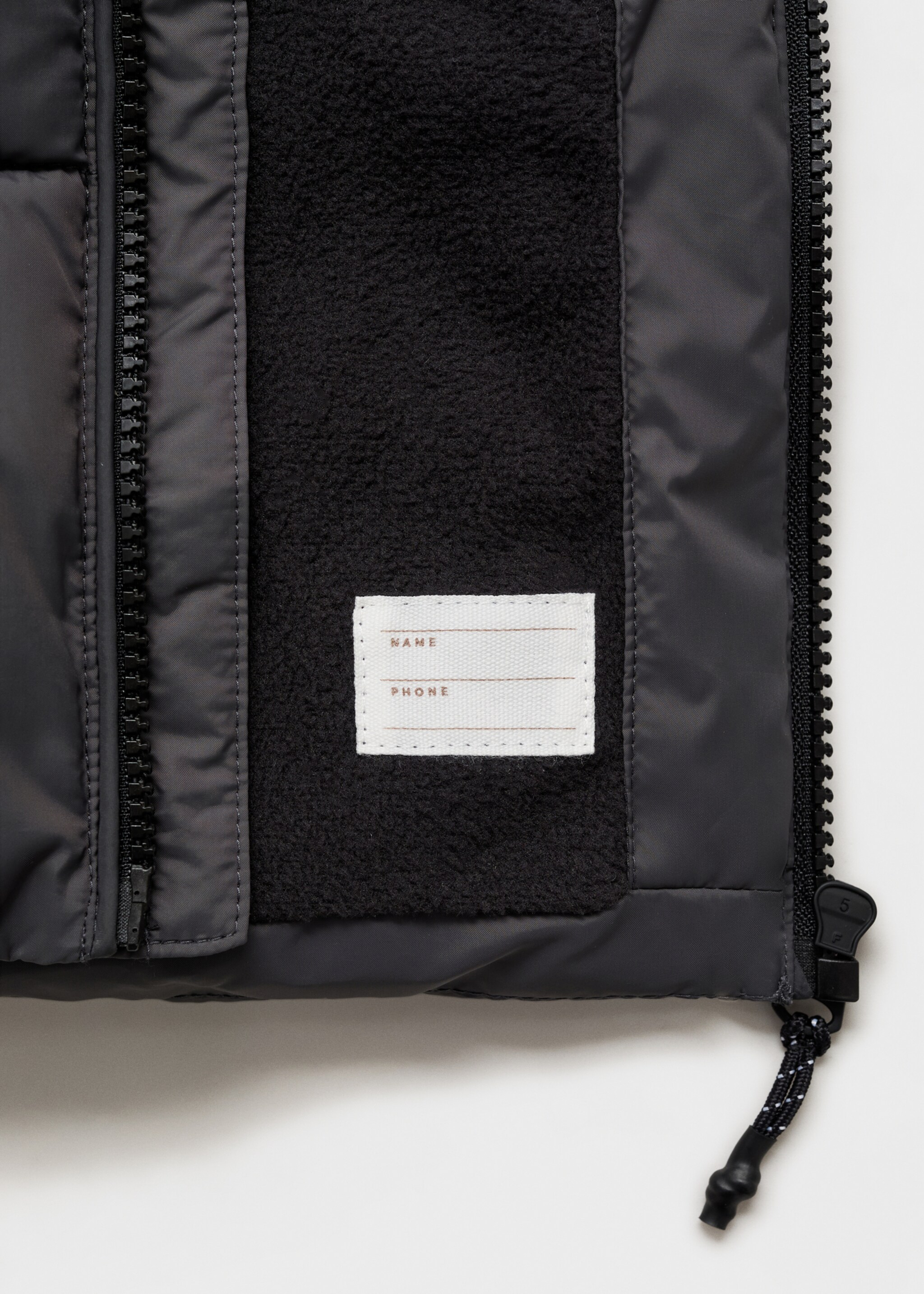 Hooded liner quilted coat - Details of the article 8
