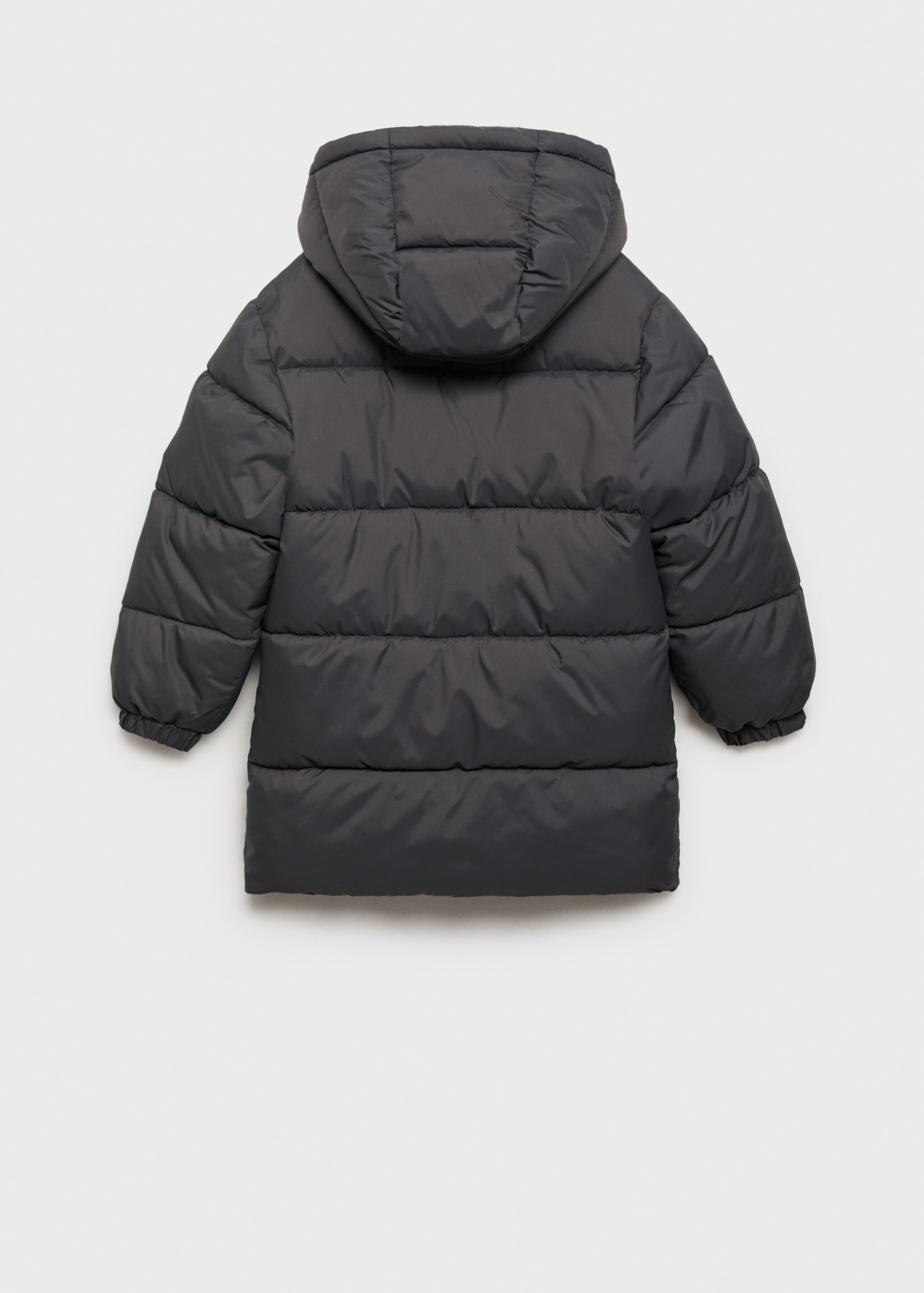 Hooded liner quilted coat - Reverse of the article
