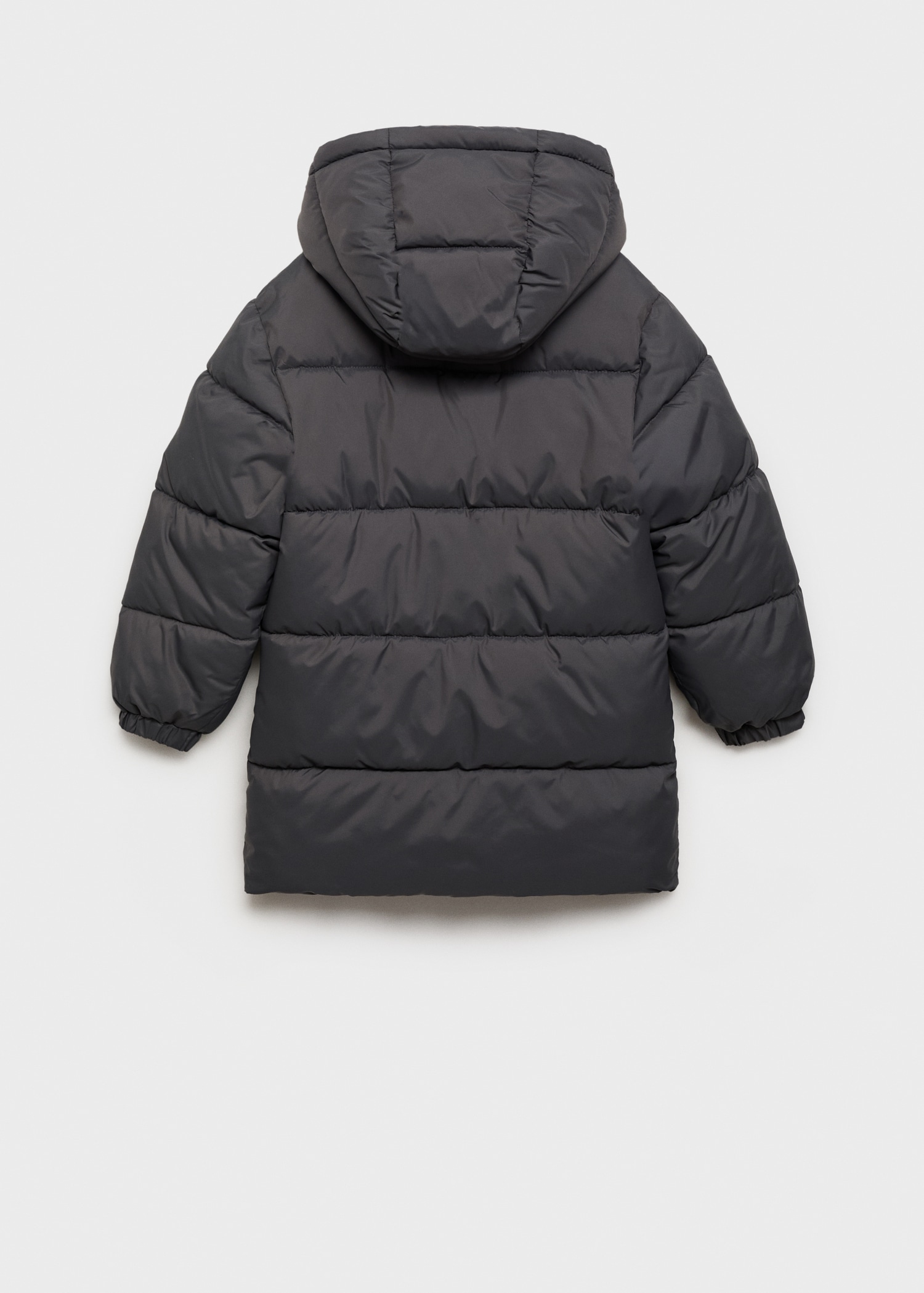 Hooded liner quilted coat - Reverse of the article