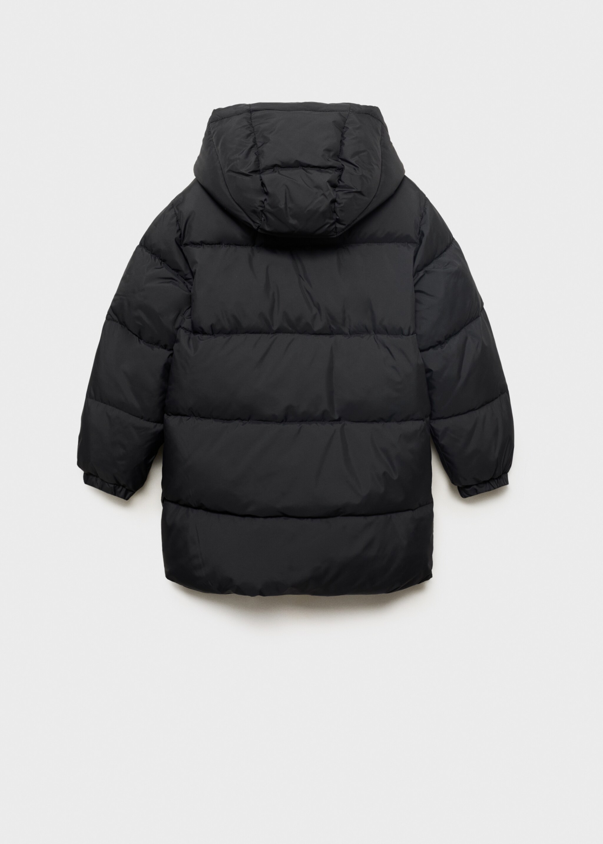 Hooded liner quilted coat - Reverse of the article