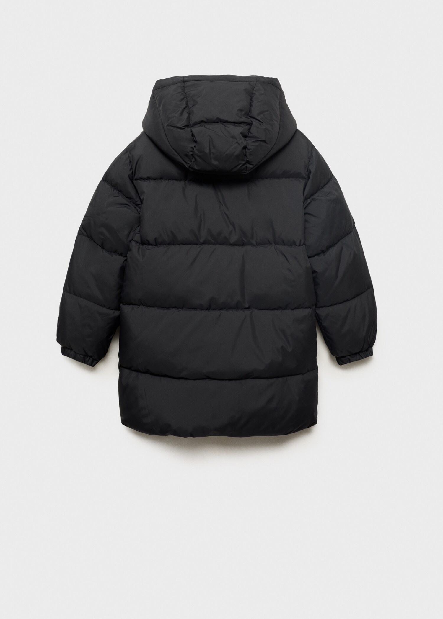 Hooded liner quilted coat - Reverse of the article