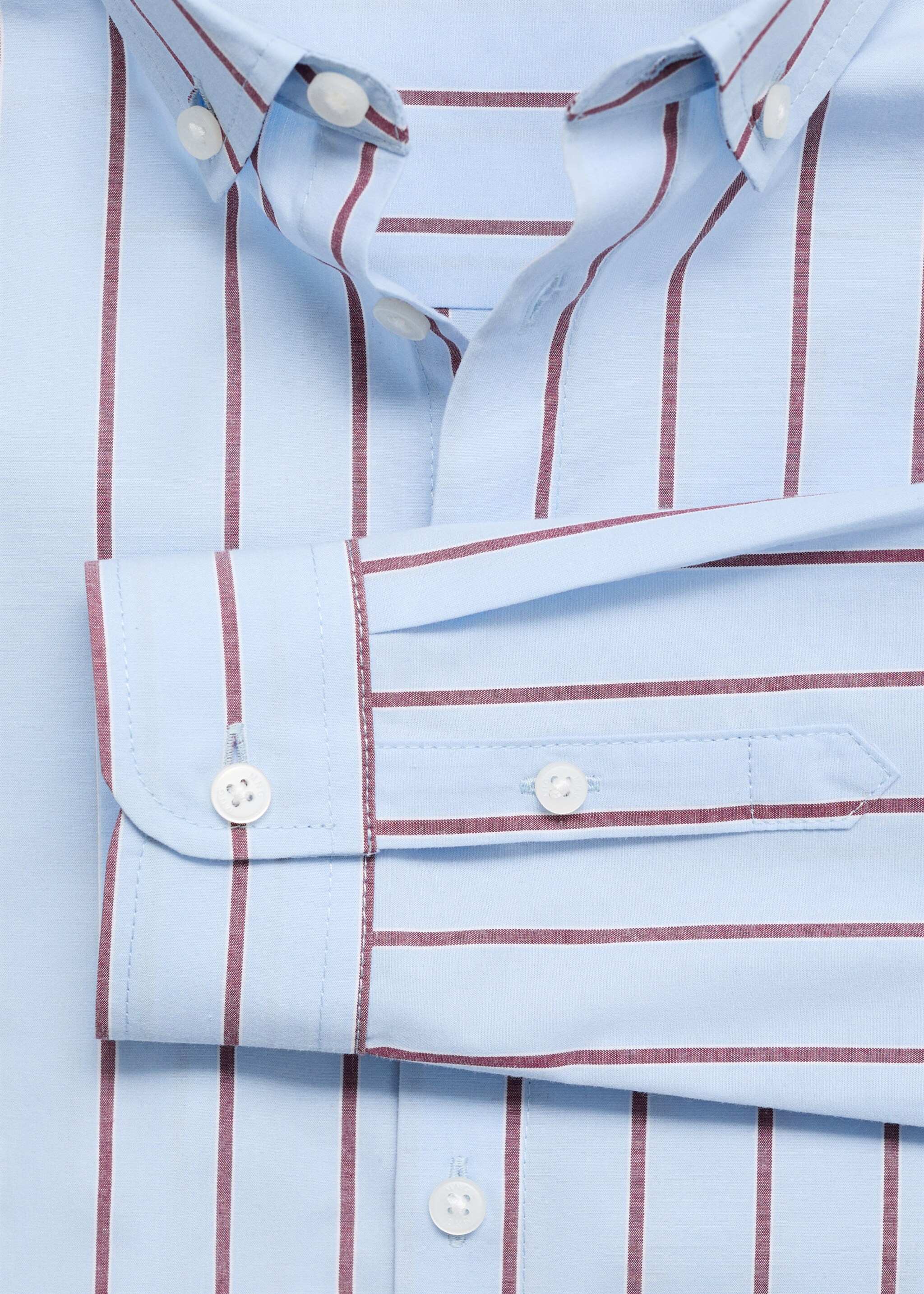 Chemise à rayures en coton - Détail de l'article 0