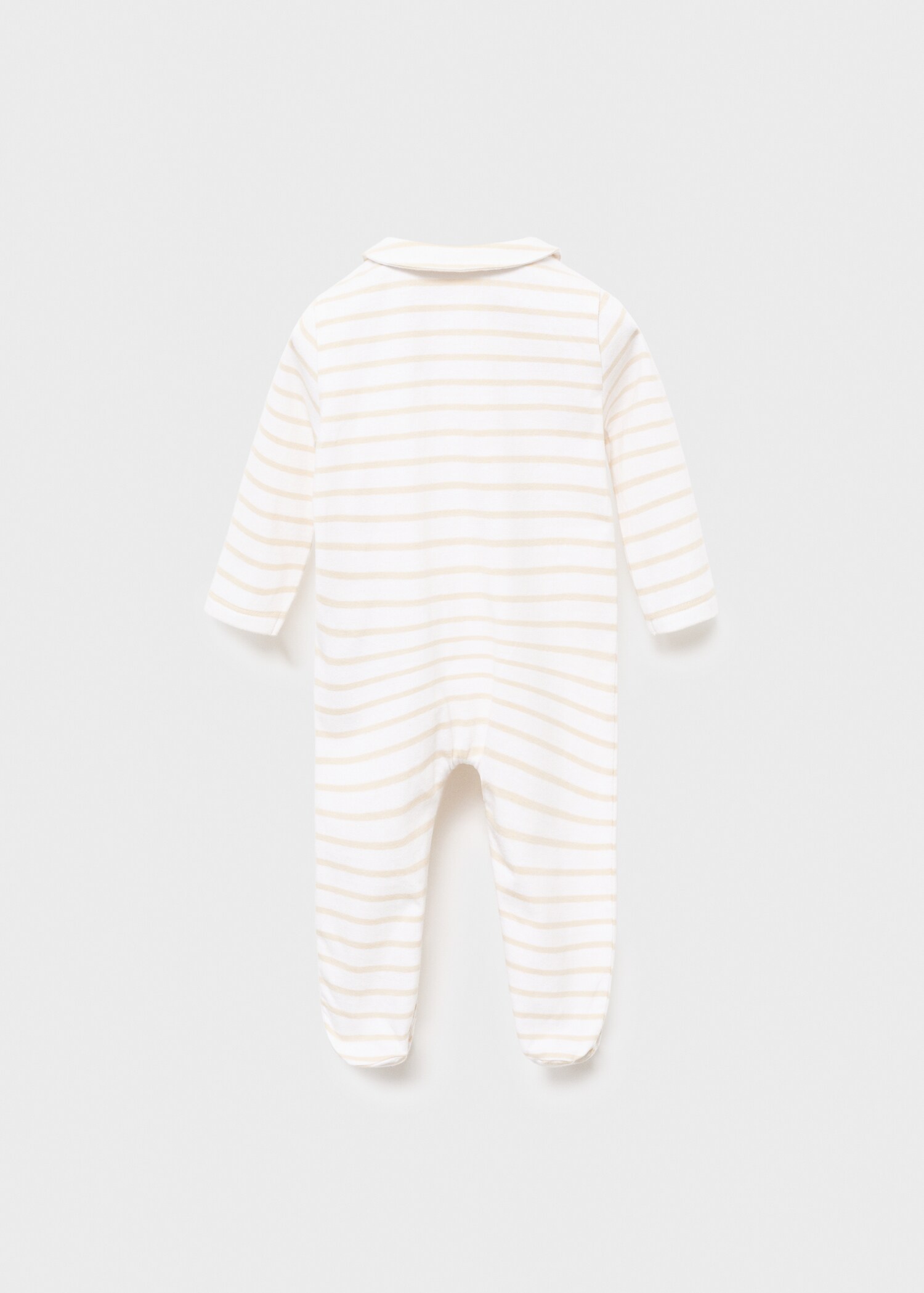 Striped onesie pyjamas - Reverse of the article
