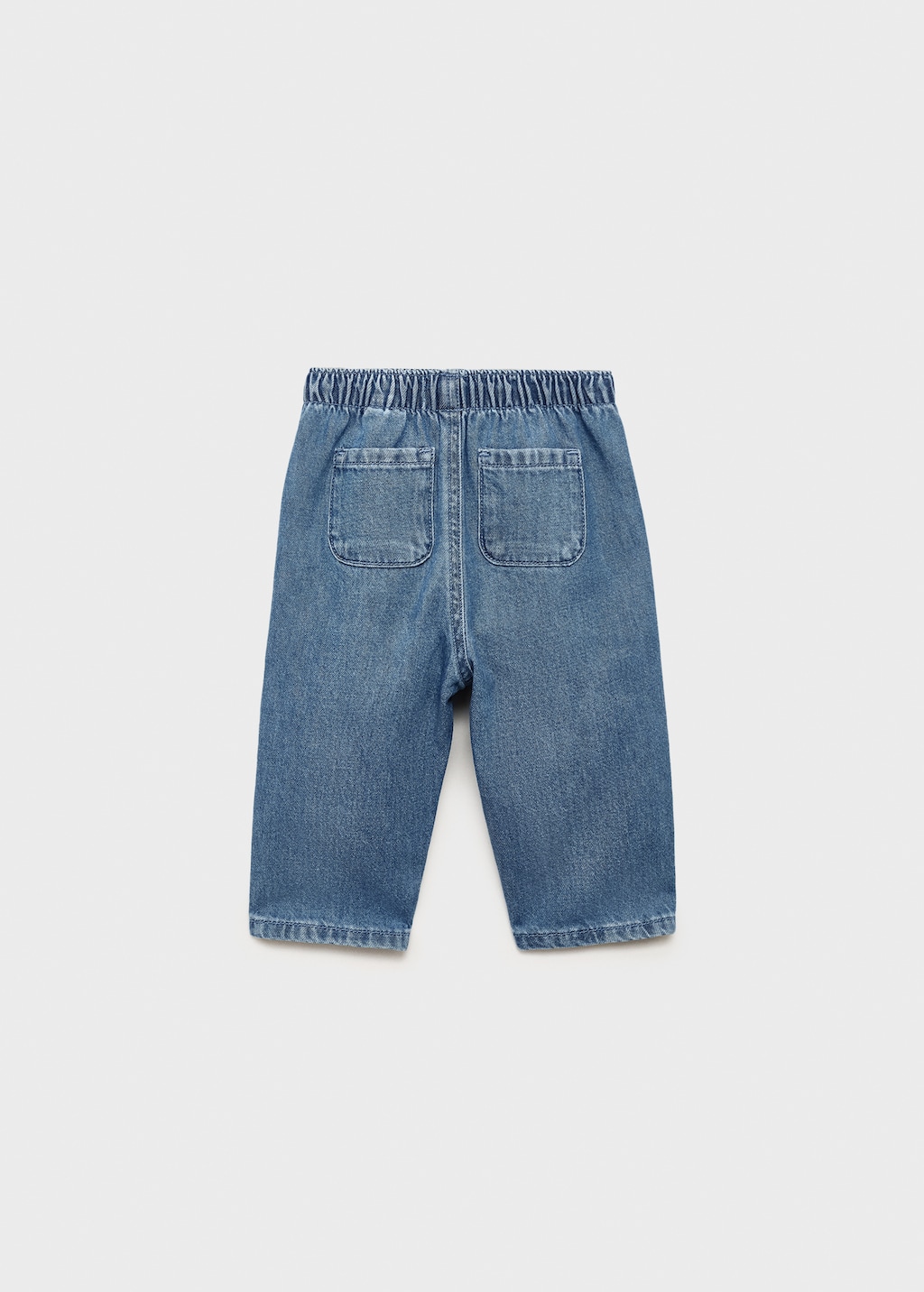 Buttons straight jeans